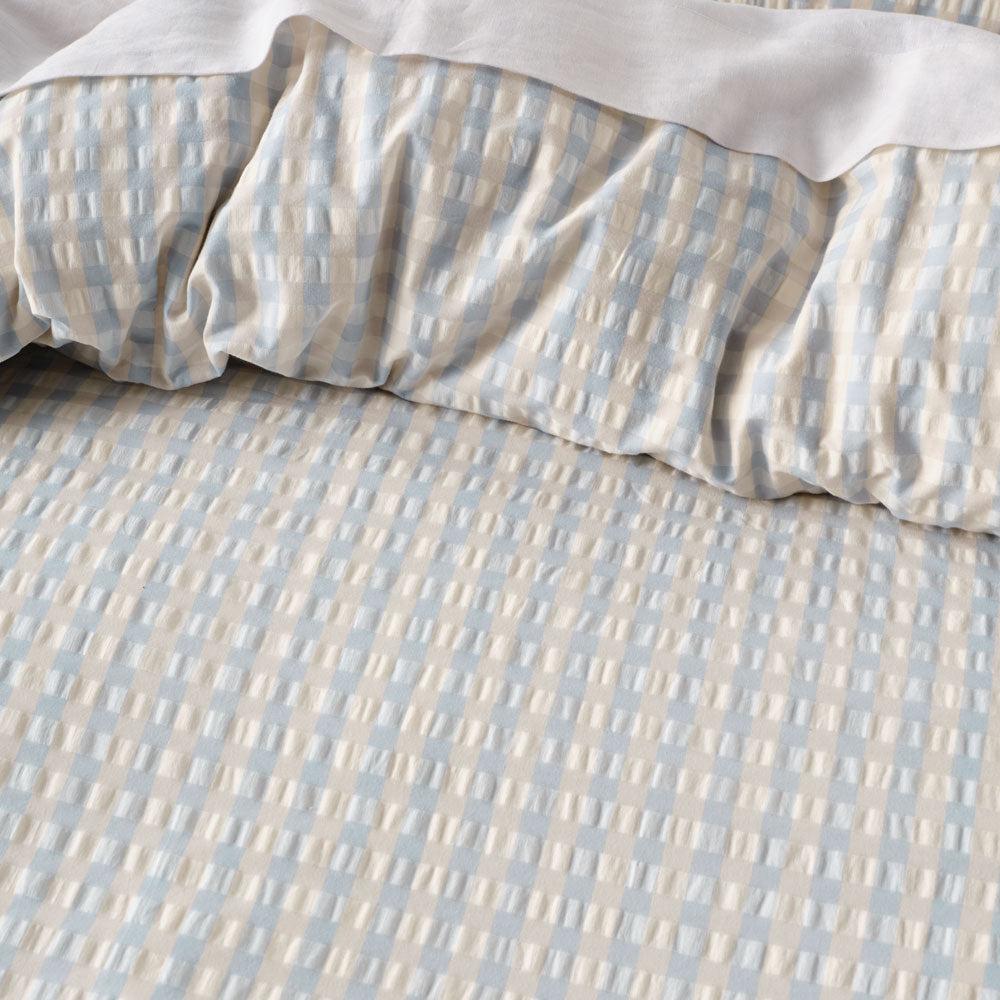 Linen House Ferrara Cornflower Duvet Cover Set - Soft Luxury Bedding for Master & Guest Bedrooms | Perfect for Home Decor & Cozy Sleep