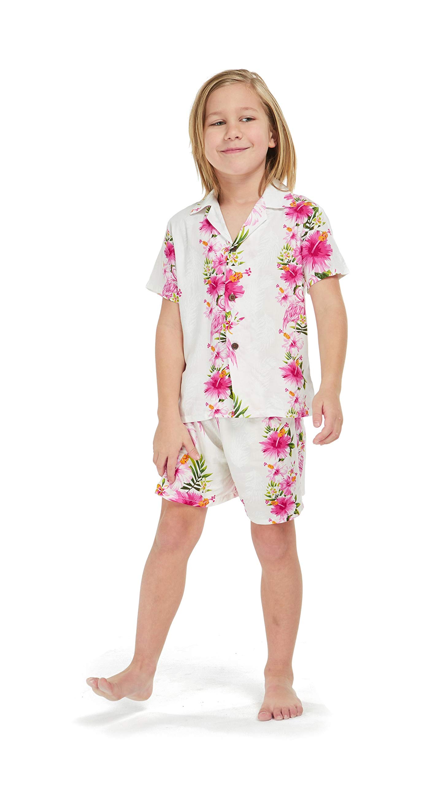 Hawaiian Luau Outfits for Siblings - Matching Boy & Girl Tropical Shirts & Dresses in Vibrant Patterns | Perfect for Family Vacations, Beach Parties & Summer Photoshoots