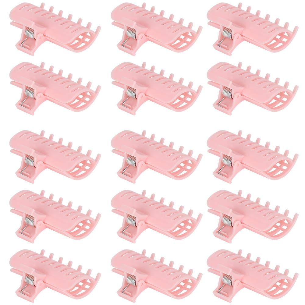 15Pcs Hair Roller Clips - Strong Hold Hair Curler Claw Clips for Women & Girls, Perfect for Sectioning & Styling Hair at Home or Salon (Great for Curling, Updos & Hairdressing Tools)