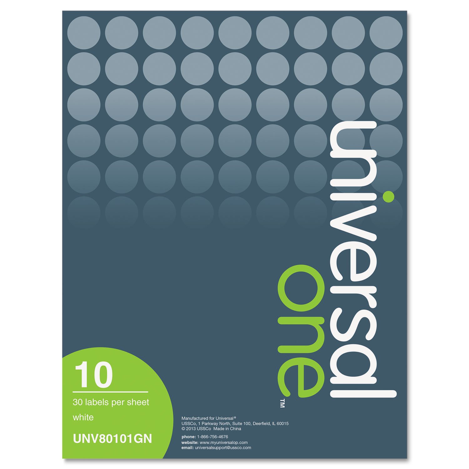 UNV80101GN - Universal Laser Printer Permanent Labels for Shipping, Packaging & Mailing - Durable Adhesive Stickers for Home & Office Use