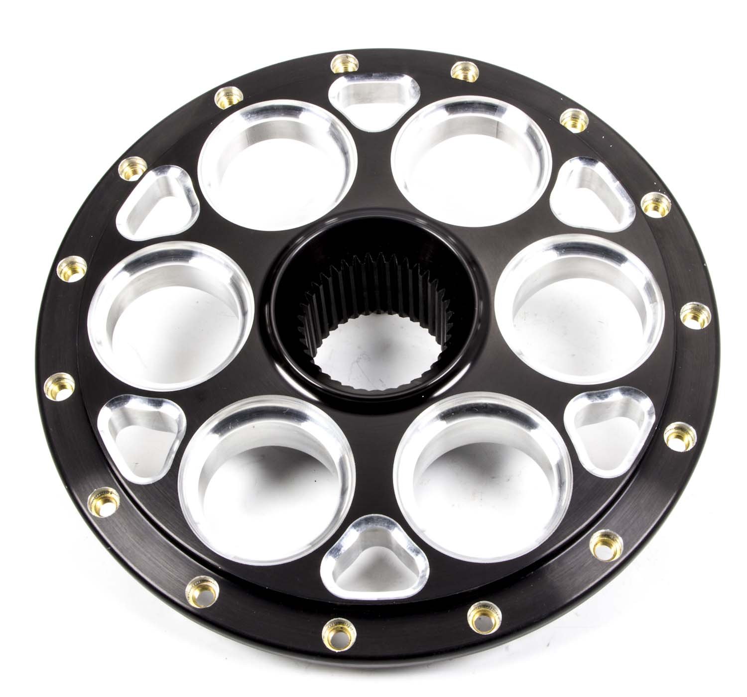 Weld Racing Midget Magnum Wheel Rim Center Section - Black Anodized Aluminum (P613B-7076) | High-Performance Racing Wheels for Dirt Track & Sprint Cars