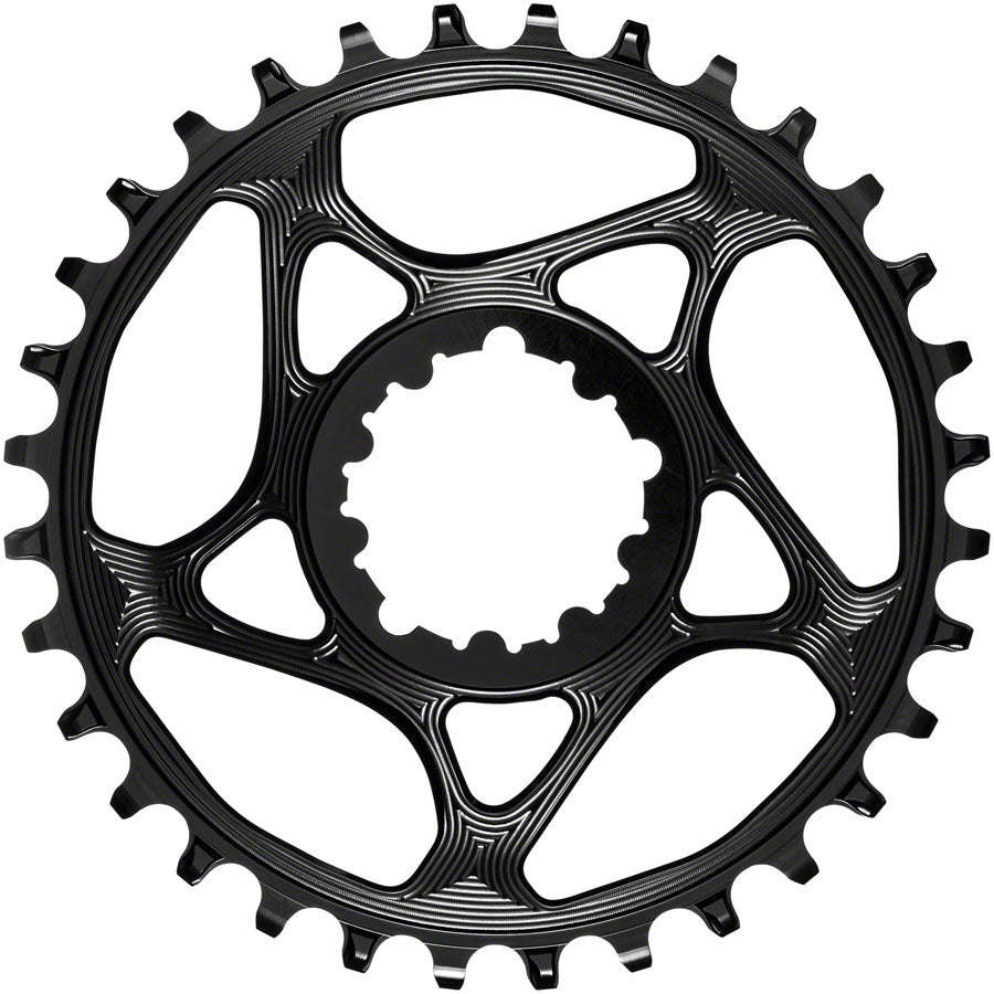 AbsoluteBLACK 32T Round Narrow Wide Chainring for SRAM Direct Mount - Compatible with 10/11/12 Speed Bikes - Perfect for Mountain Biking and Trail Riding