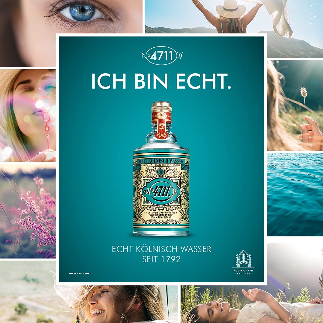 4711 Original Eau de Cologne by Muelhens - 2oz (60ml) Unisex Perfume Spray | Fresh Citrus Floral Scent for Men & Women | Perfect for Daily Wear, Office & Special Occasions