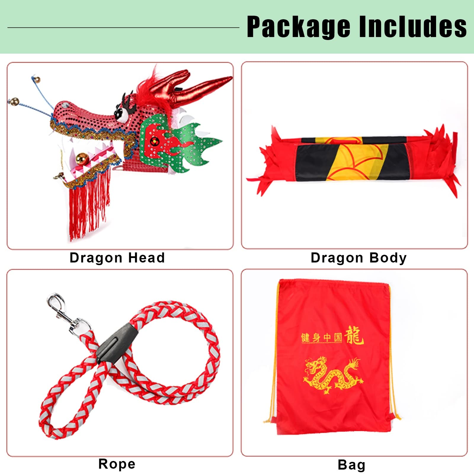 Dragon Dance Fitness Flowing Ribbon Streamer for Exercise - 8m/26ft White - Arm Workout for Adults, Seniors & Teens - Fun Parent-Child Activity & Entertainment Equipment - Perfect for Outdoor Play, Dance Performances & Fitness Routines