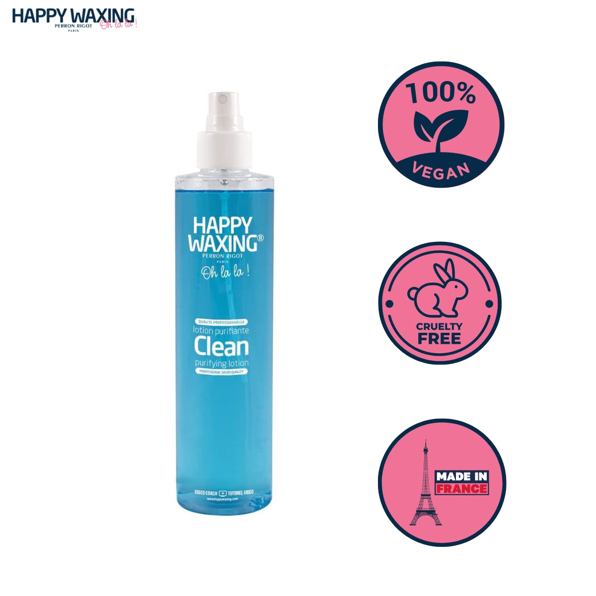 Clean Purifying Lotion Spray for Waxing Prep - 8.45oz/250ml Skin Cleanser with Fresh Scent - Easy Application for Smooth Hair Removal - Perfect for Salon & At-Home Waxing