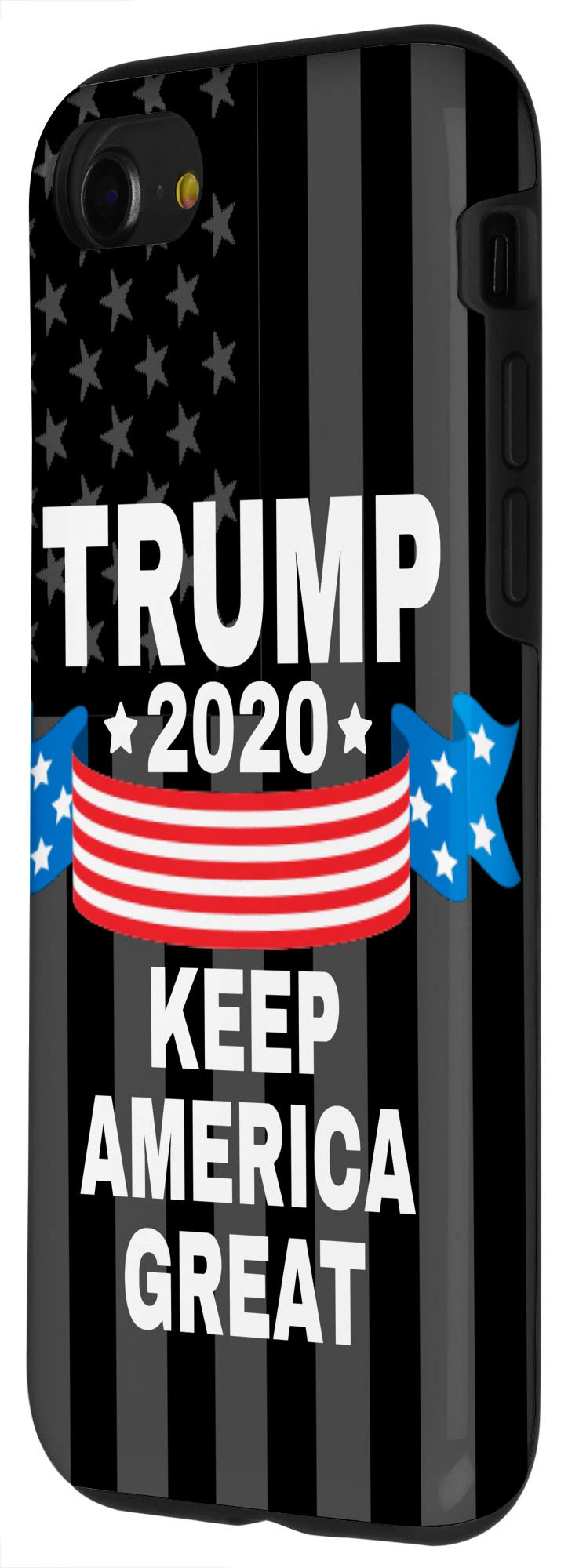 Trump 2020 Keep America Great iPhone SE (2020)/7/8 Phone Case - Patriotic American Flag Design for Protection & Style | Perfect for Campaign Supporters & Patriotic Events