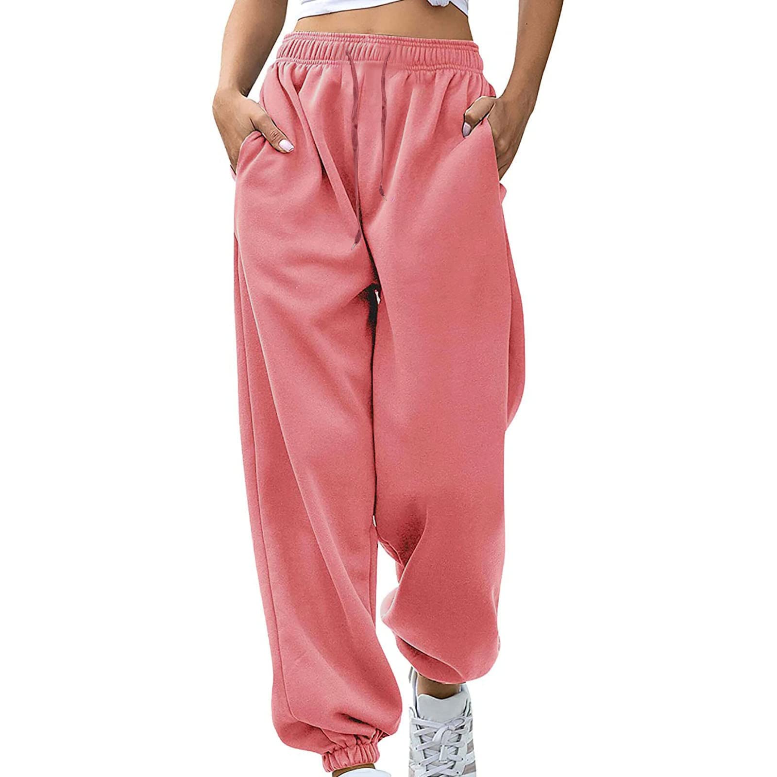 Posijego Women's Loose Fit Gym Sweatpants - Summer & Fall Sport Pants for Workouts, Yoga & Casual Wear | Fashionable Basic Sweatpants for Women