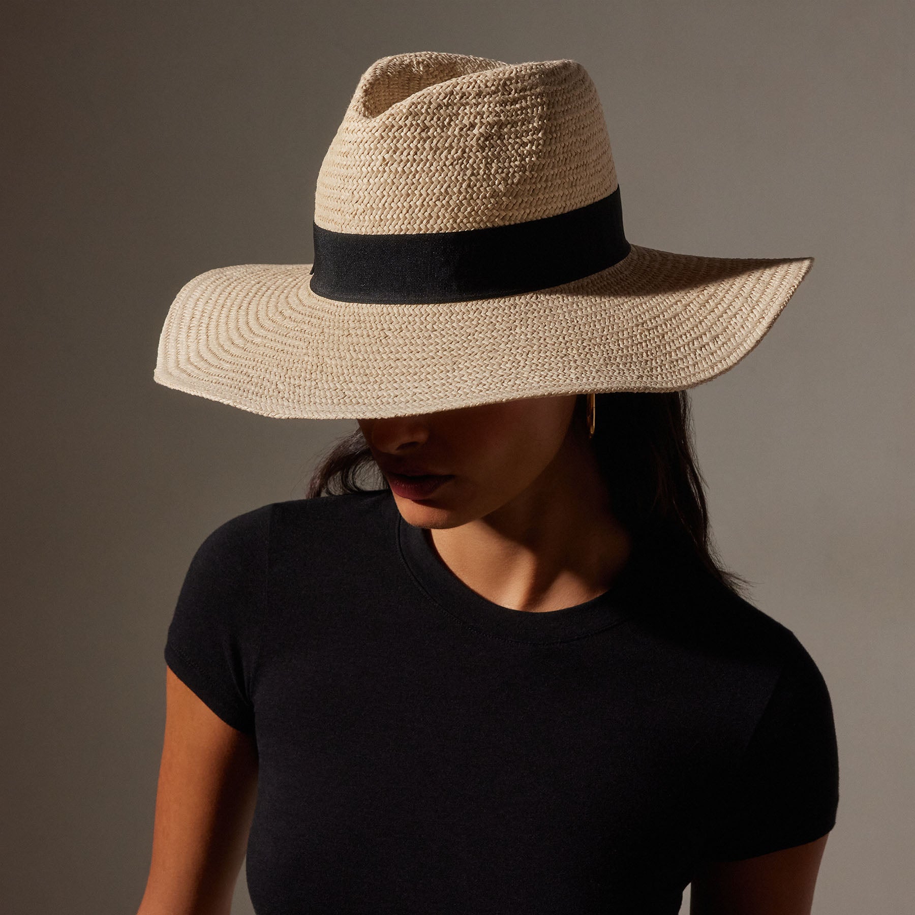 Premium Harbor Straw Hat - Natural & Black Colors - Perfect for Beach, Summer, and Outdoor Activities