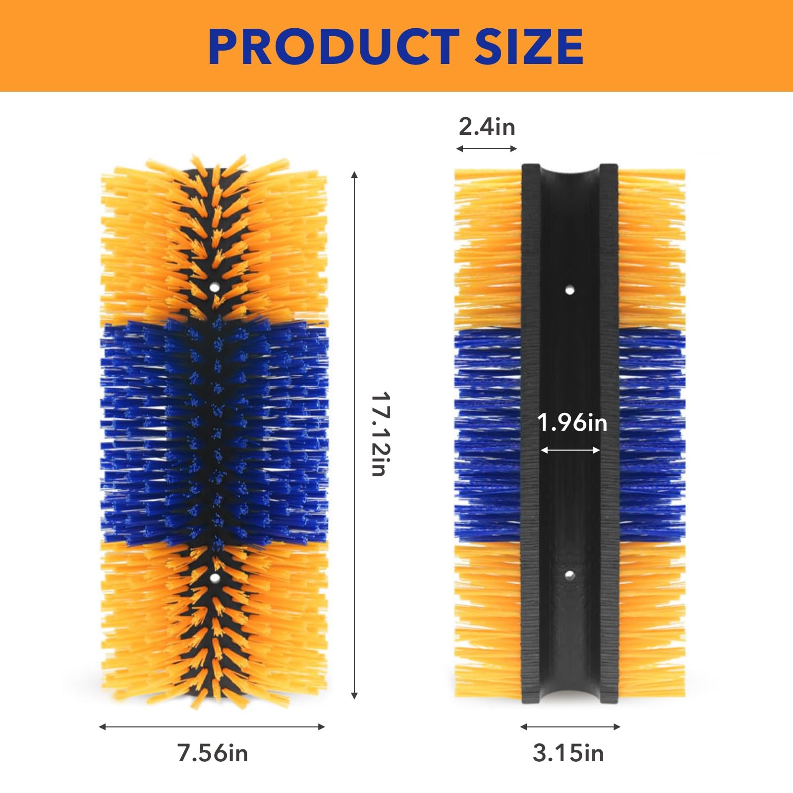 **Livestock Grooming Brush Set - 2 Pack Universal Horse, Cow, Pig, Goat Massage & Sweat Scraper Kit for Itch Relief & Coat Care - Perfect for Barn, Stable & Farm Animal Care**