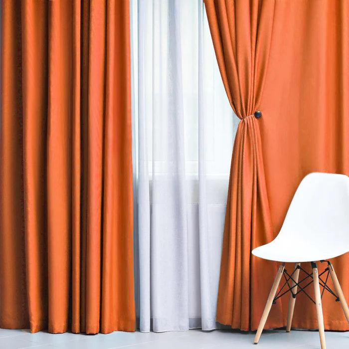 Solid Classic Modern Grommet Blackout Curtain Set - Thermal Insulated Window Drapes for Bedroom & Living Room - Noise Reducing & Light Blocking for Better Sleep