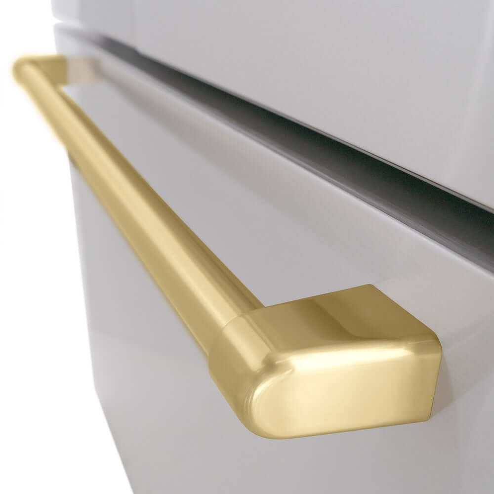 ZLINE Autograph Edition 36-inch 28.9 cu. ft. Standard Depth French Door Refrigerator with External Water Dispenser & Dual Ice Maker - Fingerprint Resistant Stainless Steel & Champagne Bronze Handles (RSMZ W 36 CB) - Perfect for Modern Kitchens, Entertaining & Large Family Storage