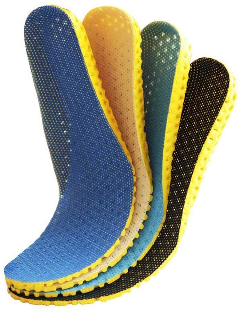 U-M Premium Silicone Sports Insoles - Soft, Breathable & Sweat-Absorbing Shoe Inserts for Men & Women (Black) | Ideal for Running, Walking & Athletic Performance