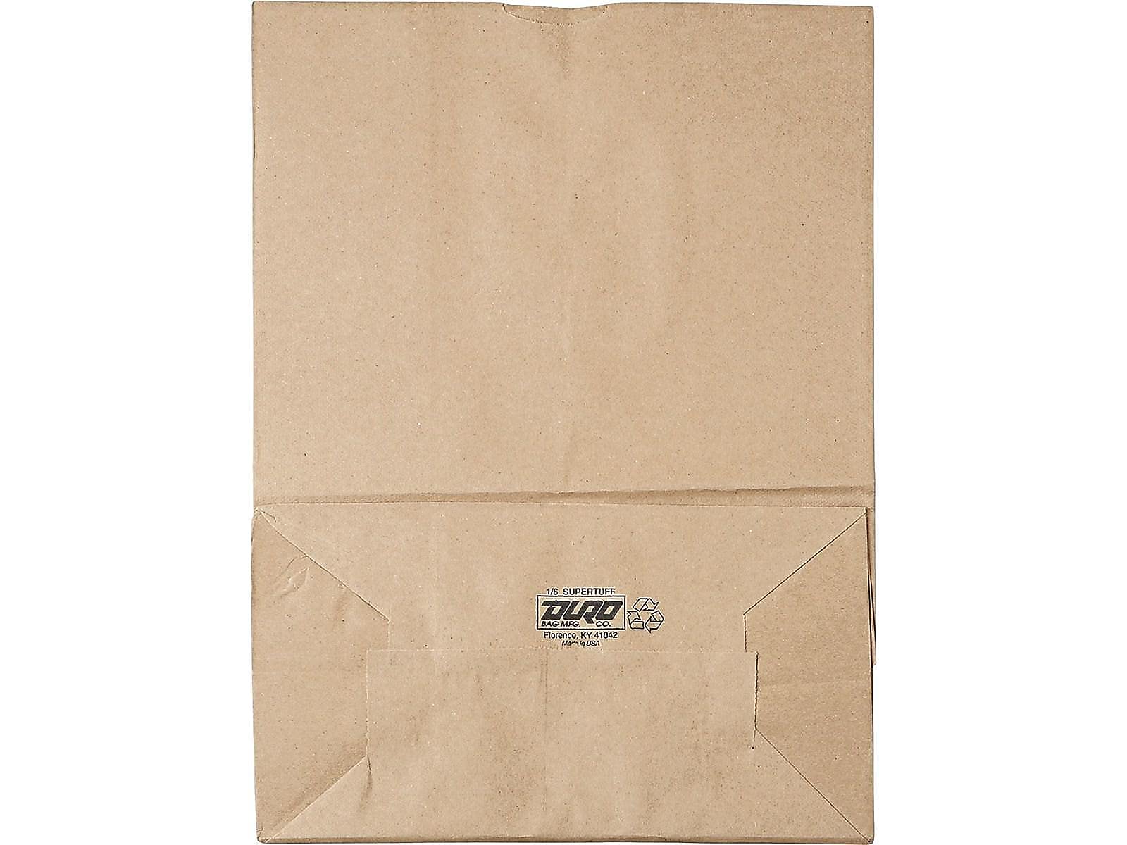 Eco-Friendly 1/6 BBL Paper Grocery Bags - Bulk Kraft Shopping Bags for Supermarkets, Retail Stores & Farmers Markets | Sustainable Packaging Solution