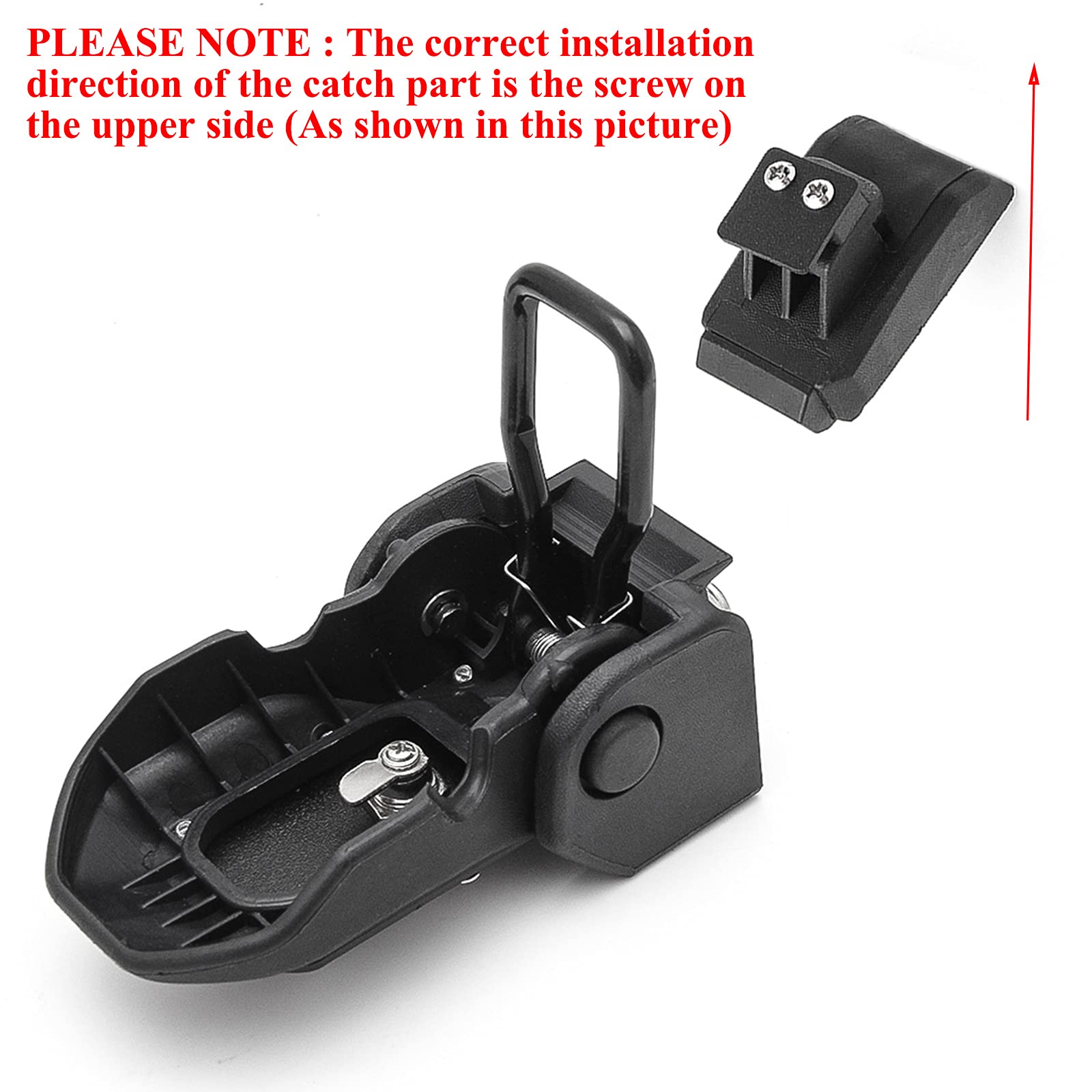 Jeep Hood Latches JL OEM Original Anti-Theft Hood Locking Catch Latch Kit with 4 Keys for 2018-2023 Jeep Wrangler JL & Gladiator JT (1 Pair) - Secure Your Off-Road Adventure Accessories