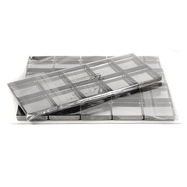 Z Palette Square Empty Metal Pans 20 Pack - Refillable Magnetic Eyeshadow & Makeup Palette for Professional Artists - Perfect for Makeup Organization, Travel, and DIY Cosmetics