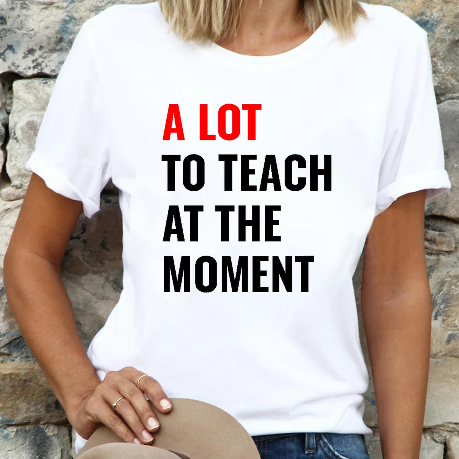 LBP Women's Teacher Shirt - Cute Teacher Life T-Shirt for Women - Comfortable Cotton Tee for Educators - Perfect for Teacher Appreciation Day, Classroom Teaching & School Events