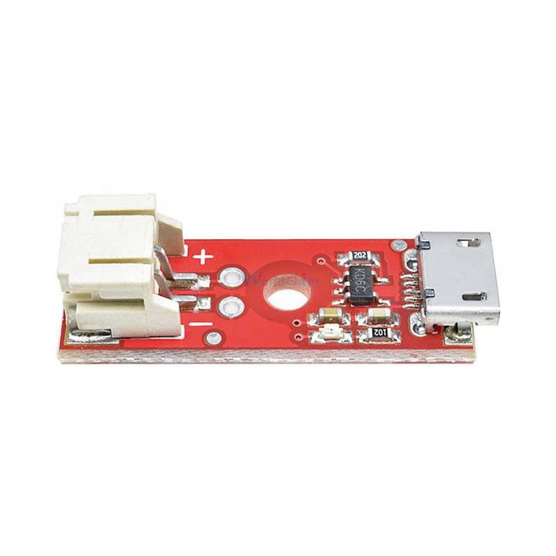3.7V 500mA Micro USB Lithium Battery Charger Board Module with MCP73831T Chip - High Performance Charging for DIY Electronics, Portable Devices & Solar Projects