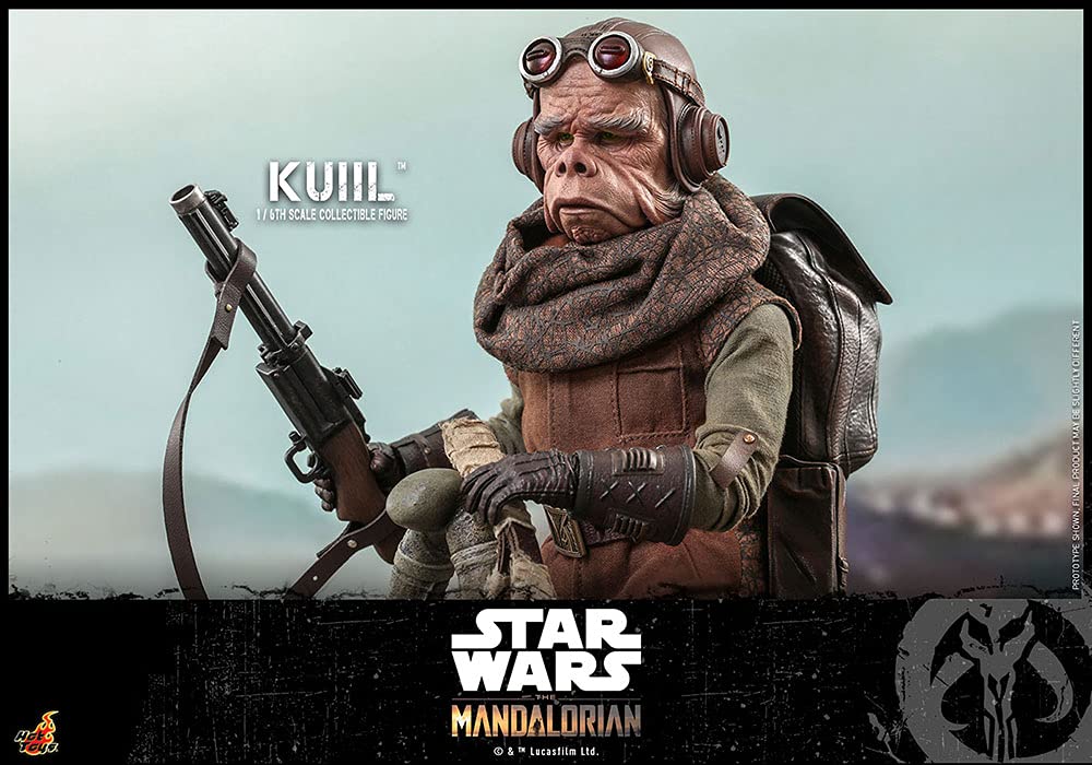 Hot Toys 1:6 Scale Kuiil Action Figure - The Mandalorian Collectible Toy for Adults, Star Wars Gift for Fans | Display, Collection, Cosplay Prop