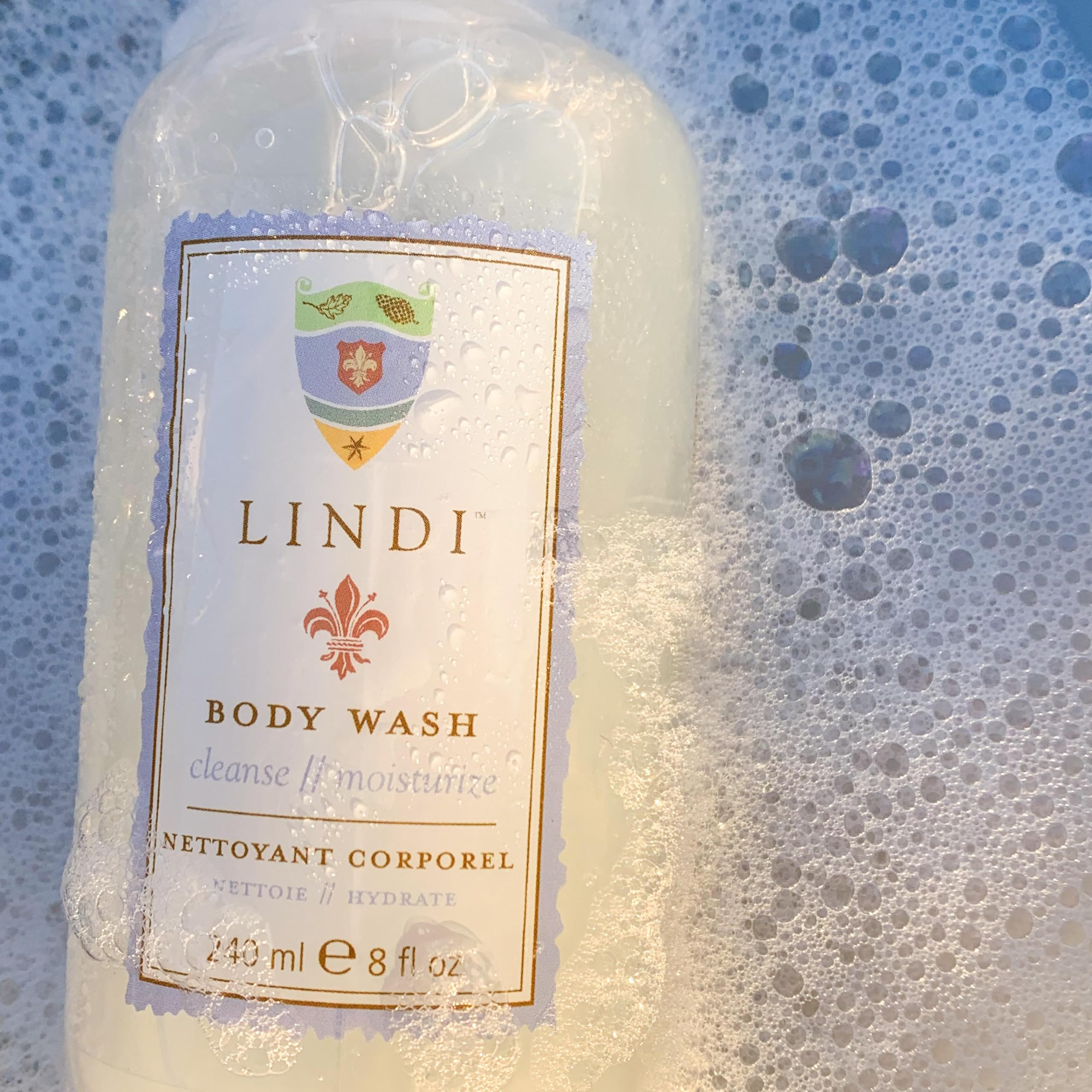 LINDI SKIN Essential Body Wash & Lotion Set for Dry, Itchy & Sensitive Skin - Dermatologist Tested - Soothes Radiation Burns & Chemo Rash Pain Relief (8 fl oz each) | Post-Treatment Care & Daily Moisturizing Routine