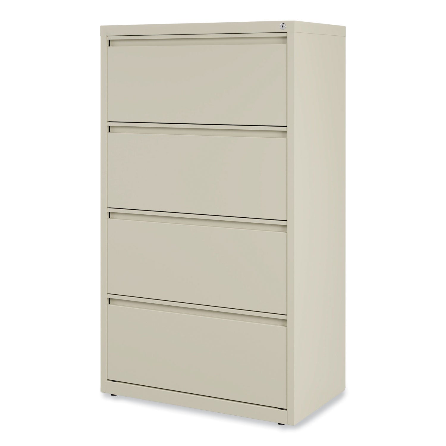 Alera® 4-Drawer Lateral File Cabinet - Legal/Letter Size - Putty Finish - 30