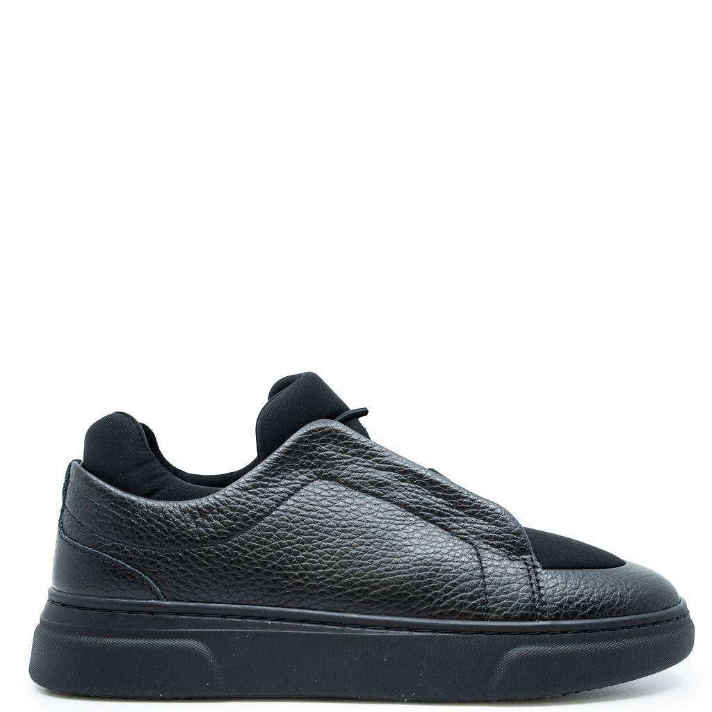 Porte Black Elastic Sneakers - Comfortable Slip-On Walking Shoes for Men & Women | Perfect for Casual Wear, Gym, Travel & Everyday Use