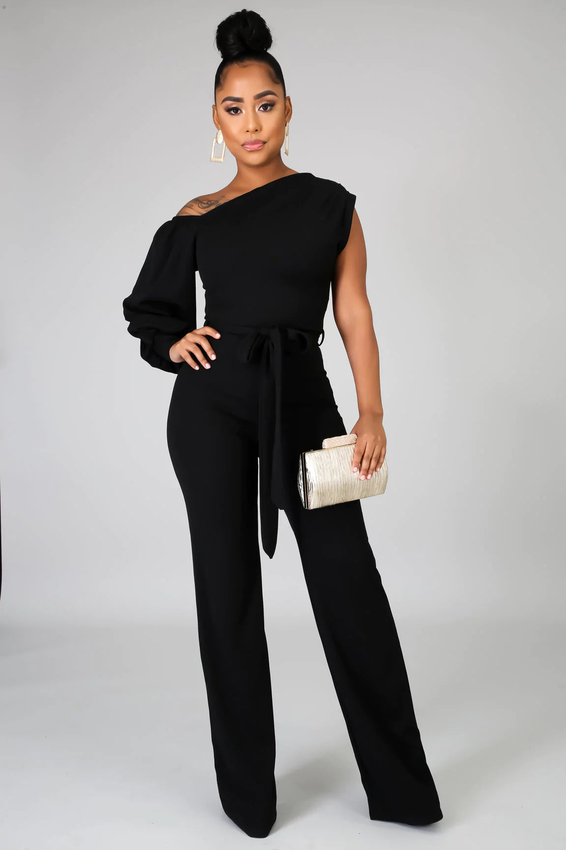Stylish Black Jumpsuit for Women - Trendy One Piece Romper with Pockets | Perfect for Casual Outings, Date Nights & Summer Vacations