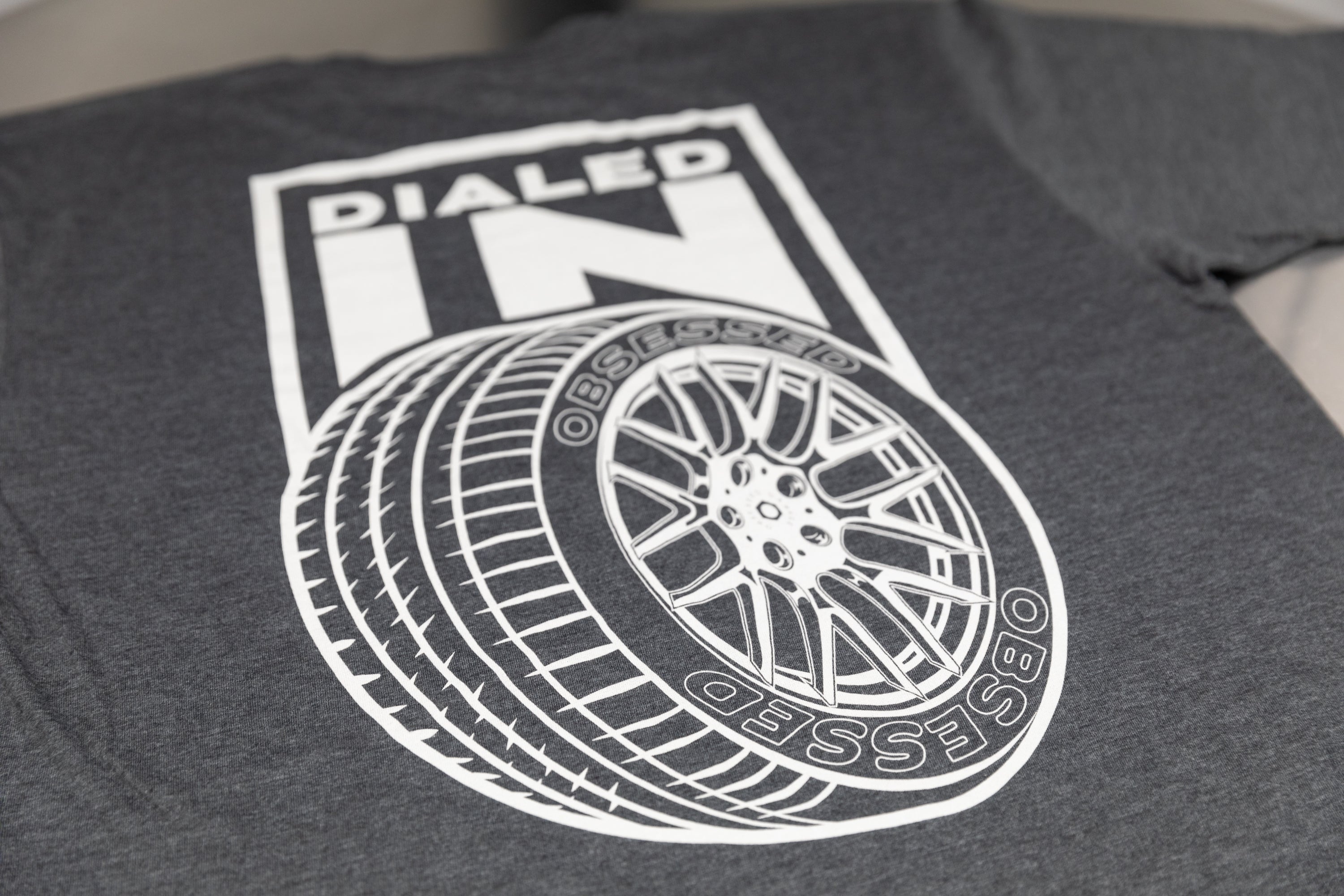 Dialed In Wheels T-Shirt - Premium Graphic Tee for Car Enthusiasts - Perfect for Racing Events & Car Shows