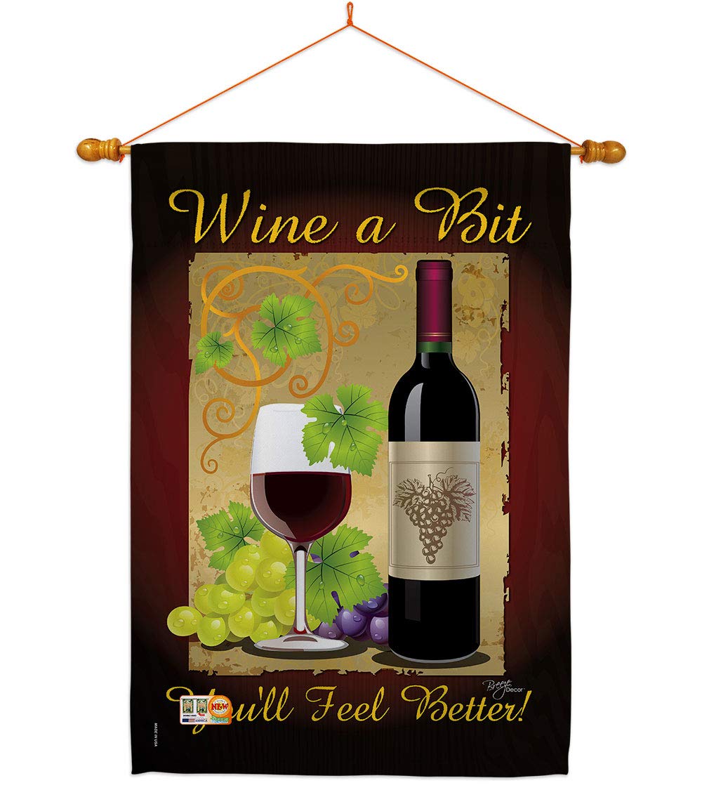 Happy Hour Wine House Flag Set - 28