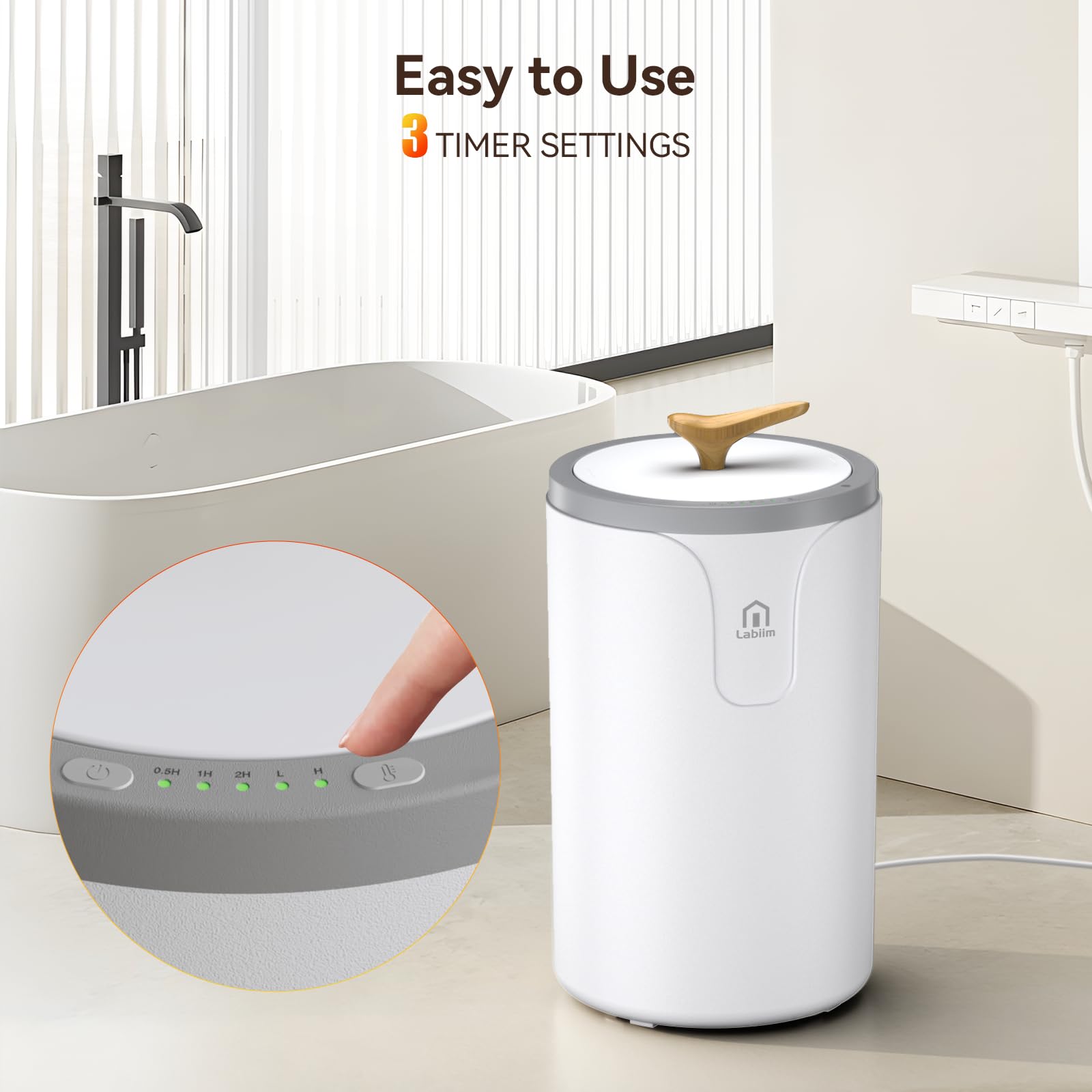 Premium Heated Towel Warmer for Bathroom & Spa - 20L Large Capacity Fast Warming Bucket for Towels, Robes & Blankets - Perfect Winter Gift for Home Luxury & Cozy Comfort