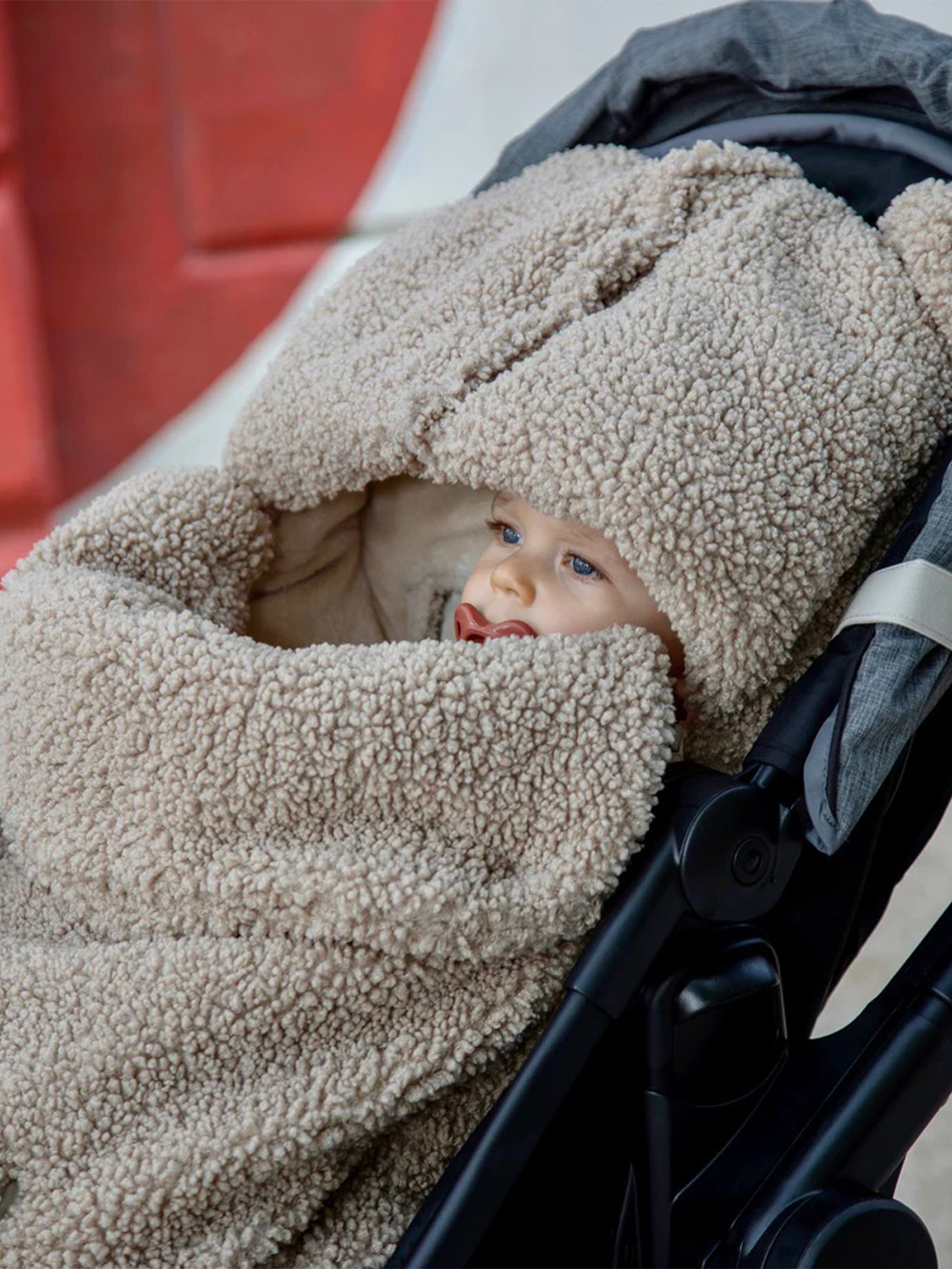 7AM Enfant BabyPOD Teddy Baby Carrier in Beige - Soft & Comfortable Infant Carrier for Newborns to Toddlers, Perfect for Shopping, Travel & Daily Errands