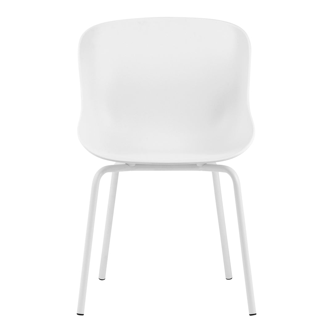 Modern Hyg Side Chair with Sturdy Steel 4-Leg Base - Perfect for Dining Room, Kitchen, Office & Small Space Decor