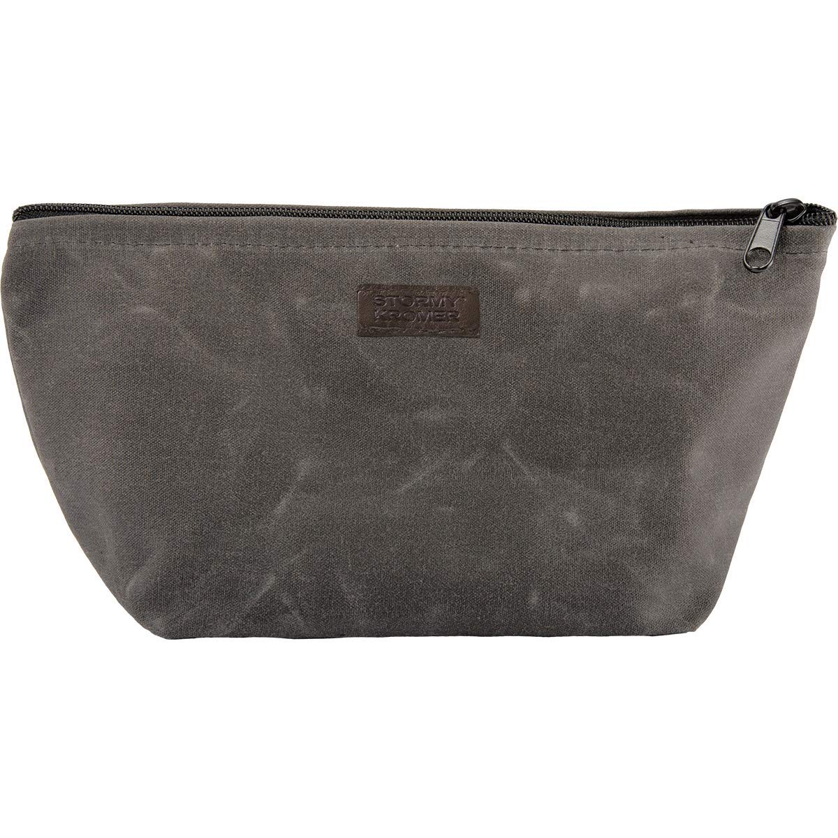Stormy Kromer Waxed Canvas Pouch - Charcoal Gray Large Size for Outdoor Gear Storage & Travel Essentials | Durable Water-Resistant Utility Bag for Camping, Hiking & Everyday Carry