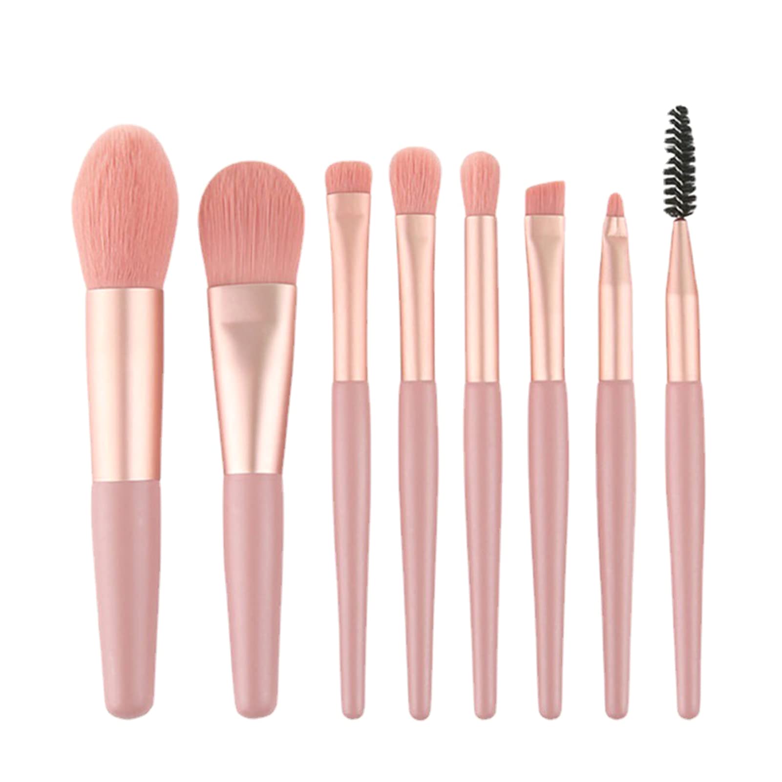 8PCS Professional Makeup Brush Set - Blush, Foundation, Eyeshadow, Concealer, Brow, Lip & Eyelash Brushes - Perfect for Beginners & Salon Use - Ideal for Daily Makeup, Special Occasions & Professional Makeup Artists