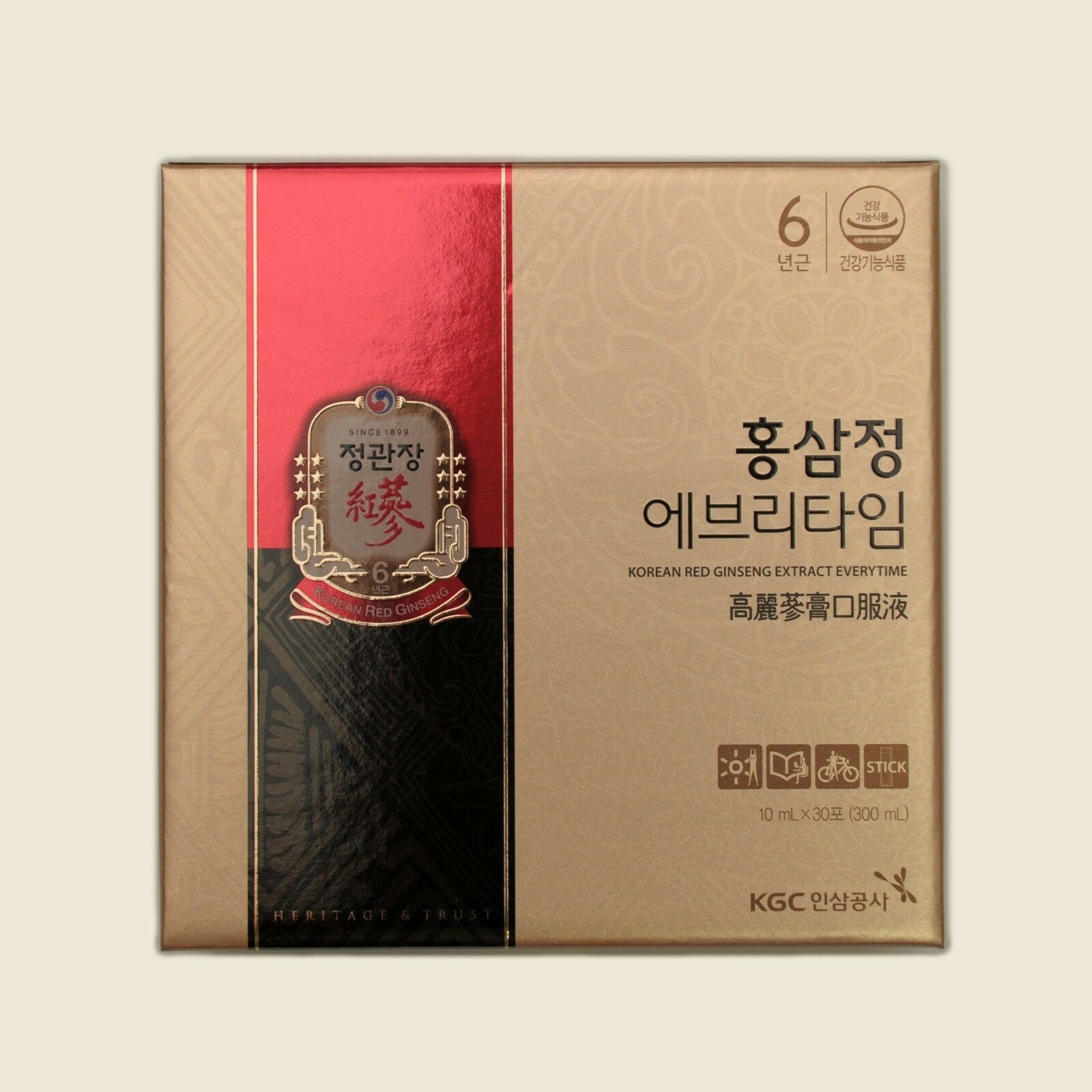 Cheong Kwan Jang Korean Red Ginseng Extract Everytime Tonic - Premium Energy Booster for Daily Wellness, Immune Support & Vitality - Perfect for Busy Professionals, Students & Active Lifestyles