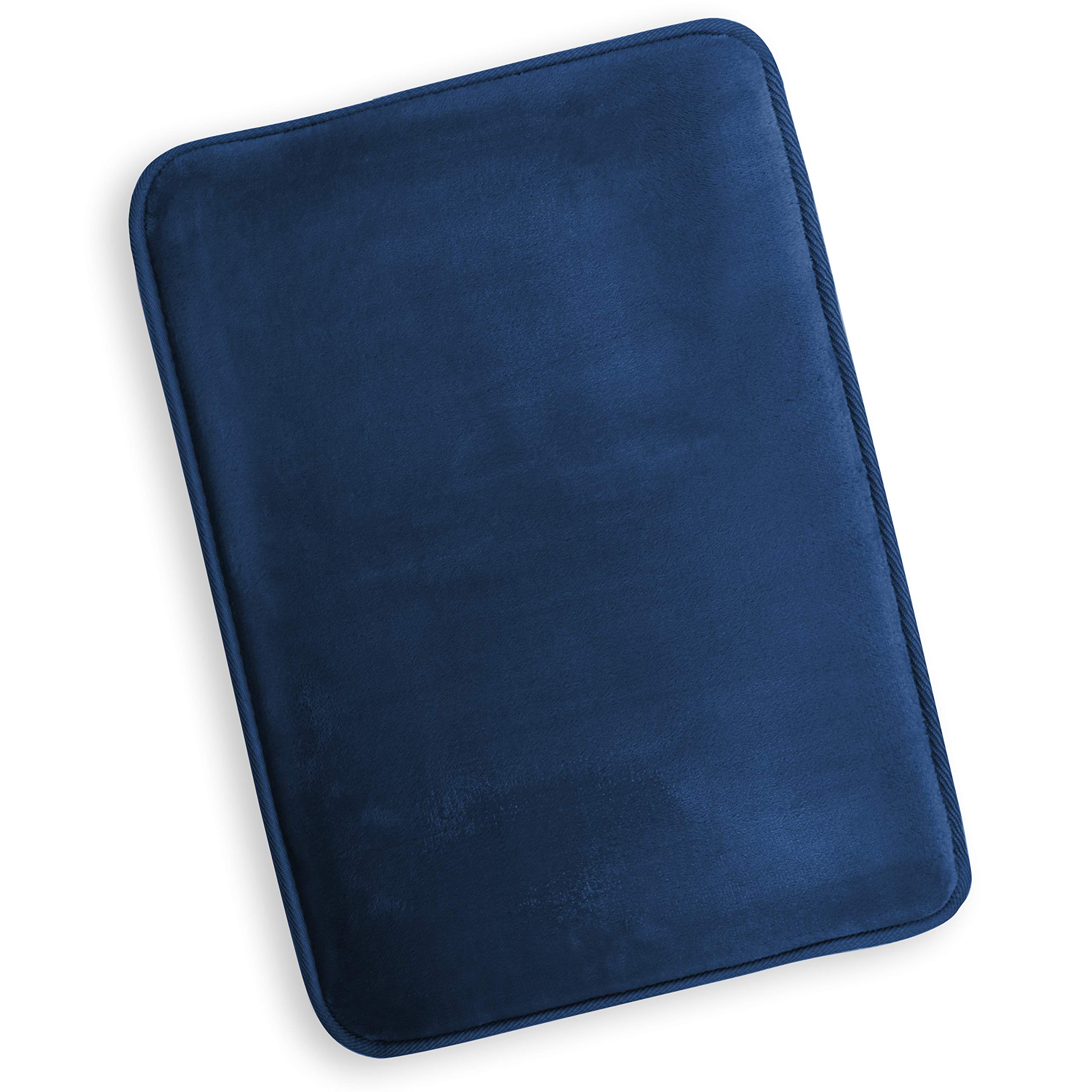 Clara Clark Memory Foam Bath Rug - Soft Non-Slip Shower Mat 17x24 Inches, Ultra Absorbent Microfiber Bathroom Rug in Royal Blue, Latex-Free for Safety - Perfect for Bathroom, Shower & Spa Areas