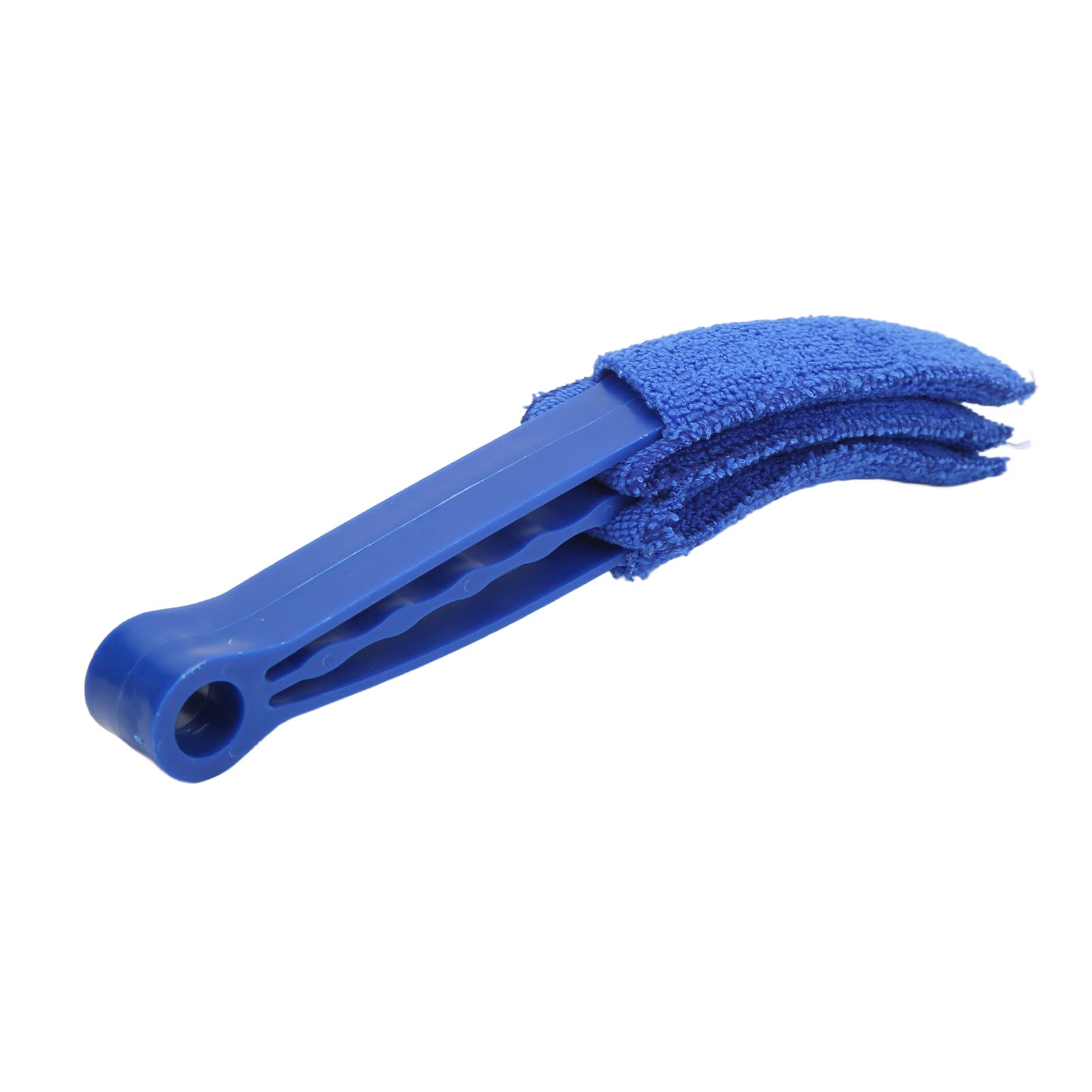Auto Air Vent Duster - Plastic Multipurpose Microfiber Handy Blinds Cleaner for AC Vents, Shutters & Fans (Blue) - Perfect for Home, Office & Car Vent Cleaning
