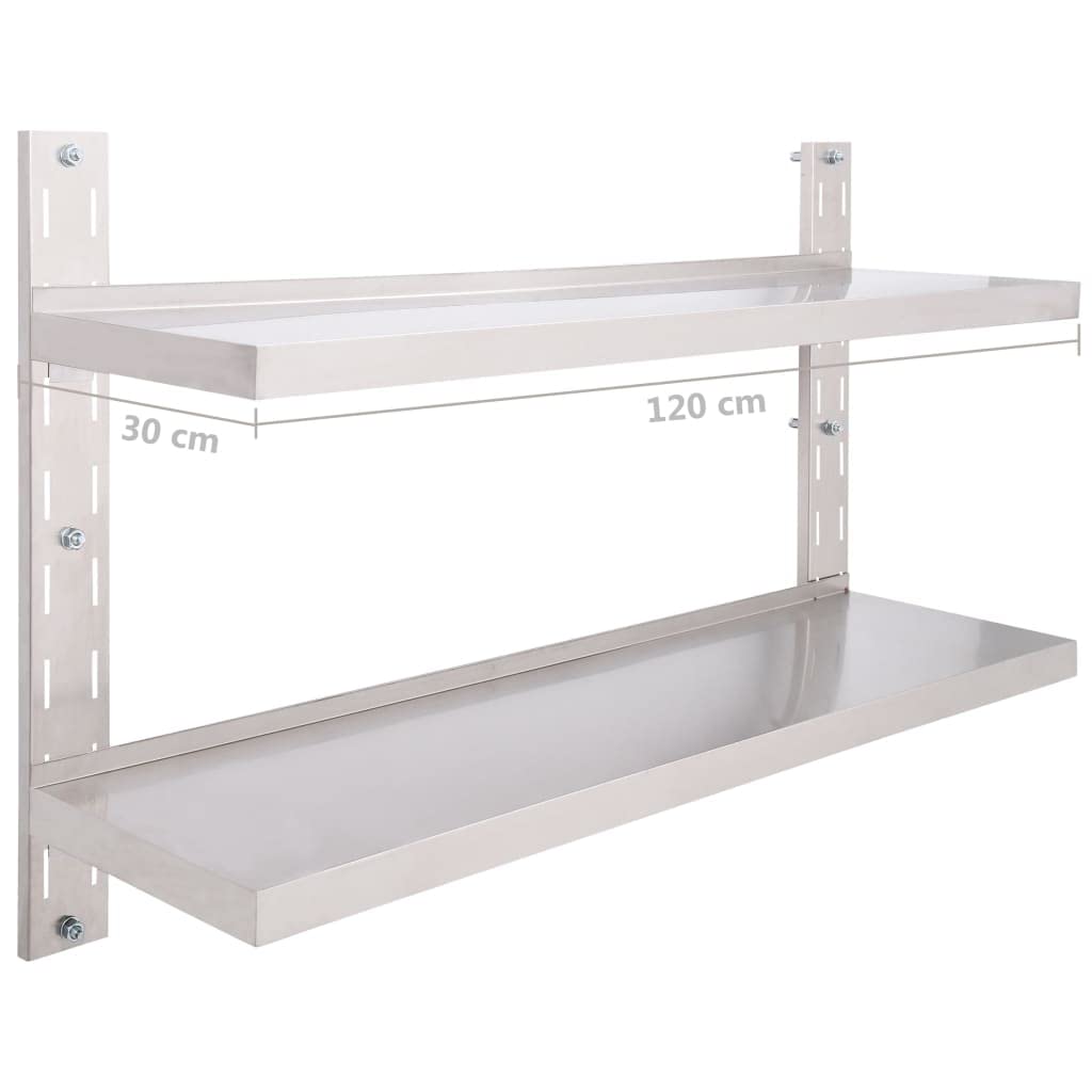 2-Tier Floating Wall Shelf - 47.2