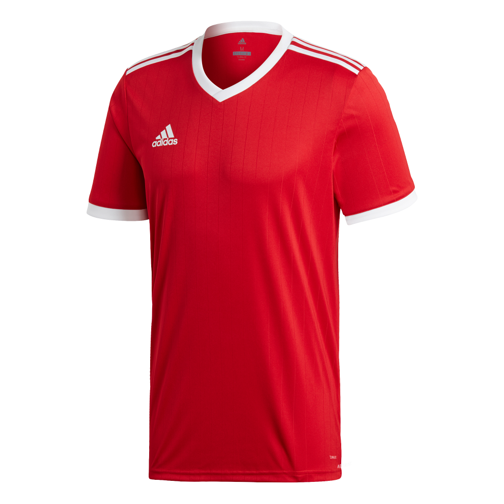 Adidas Adult Tabela 18 Soccer Jersey - Red & White Official Football Shirt for Men & Women - Perfect for Games, Training & Fan Support