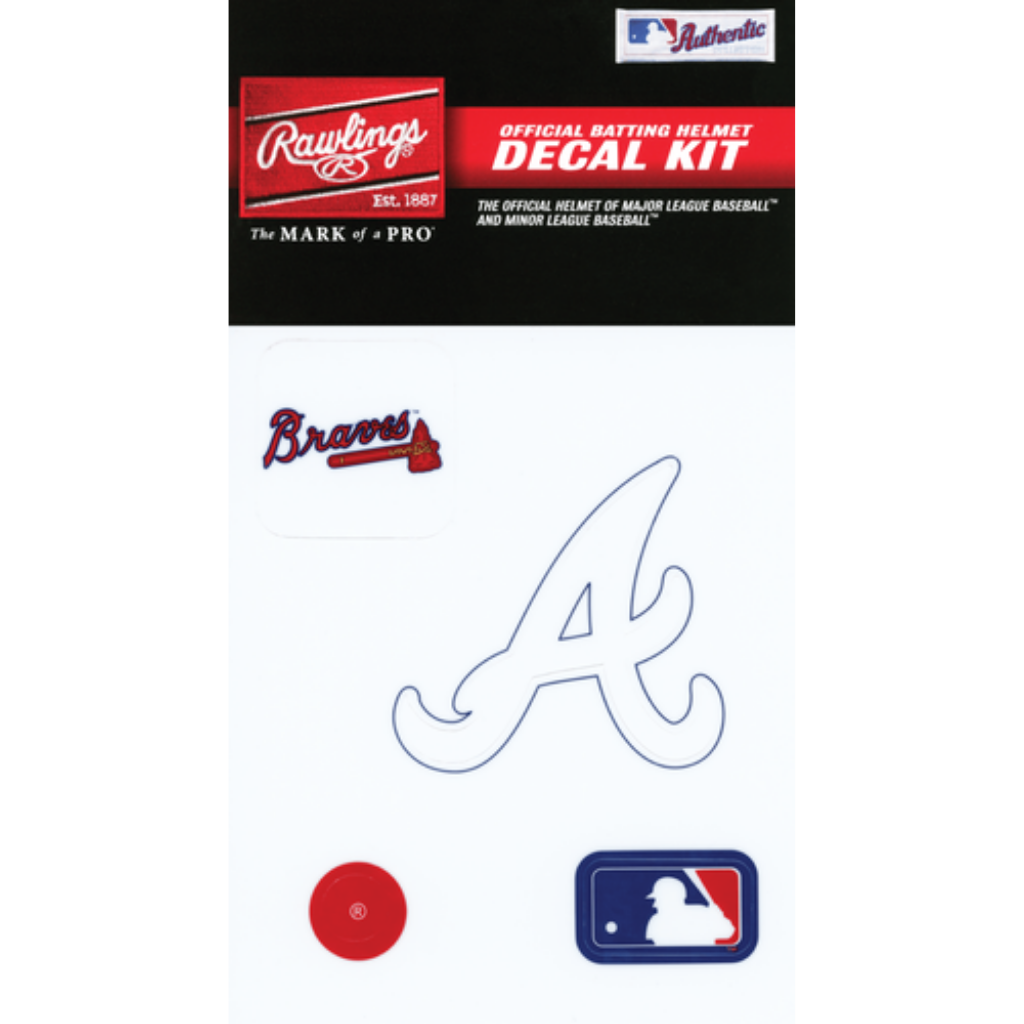 Rawlings MLB Decal Kit - Official Baseball Team Stickers for Helmets, Bats & Locker Decor | Perfect for Fans, Players & Collectors