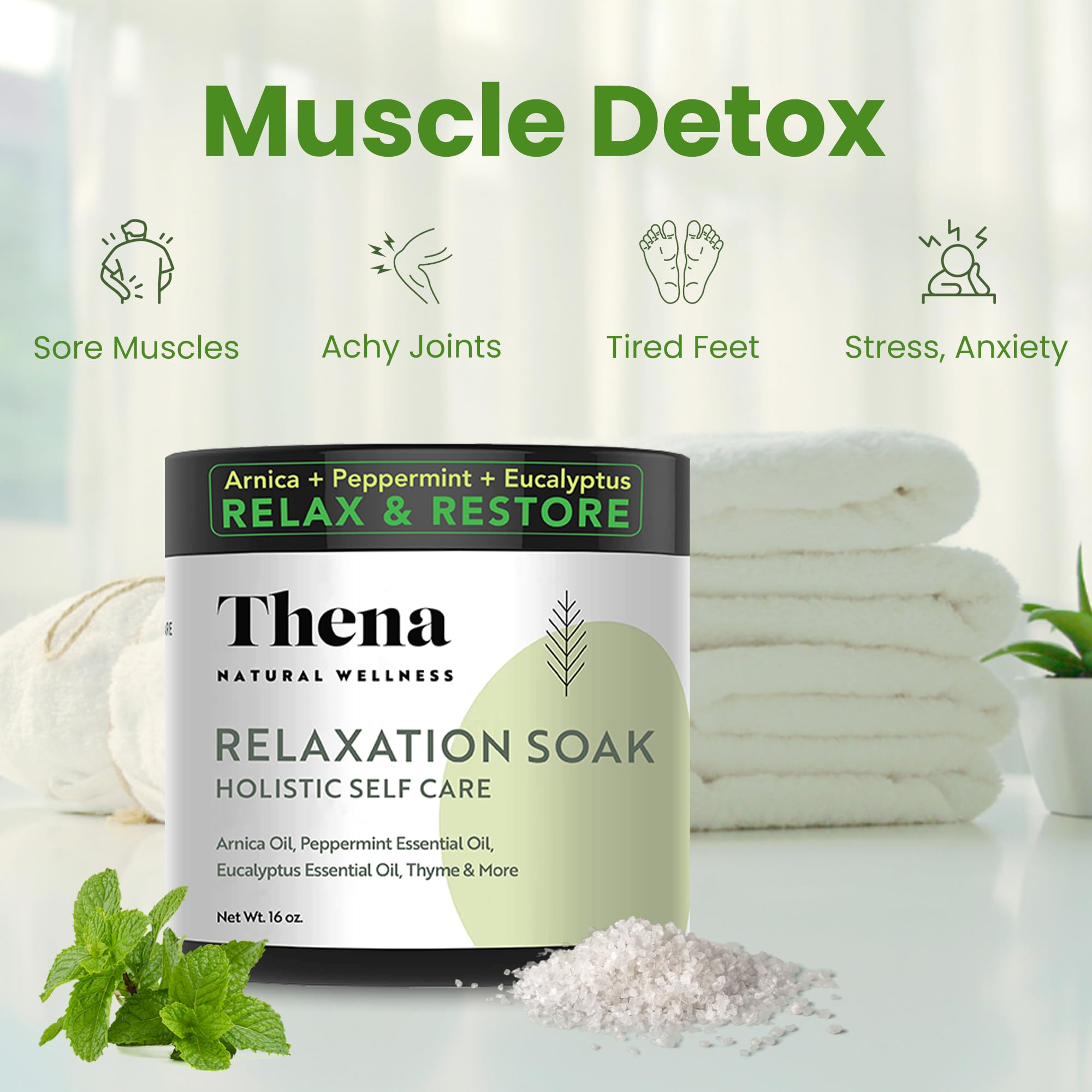 Organic Lavender Bath Soak & Restorative Body Cream - Travel Size for Stress Relief & Skin Hydration | Perfect for Spa Nights, Self-Care Gifts & Post-Workout Recovery