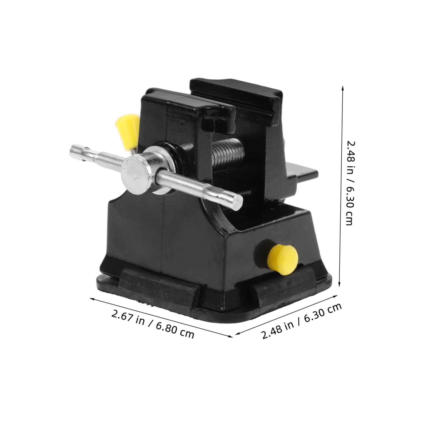UKCOCO 1-Piece Aluminum Alloy Bench Vise Clamp - Small Rotating Suction Tool for Deck Screws & DIY Projects | Perfect for Woodworking, Metalworking & Home Repair