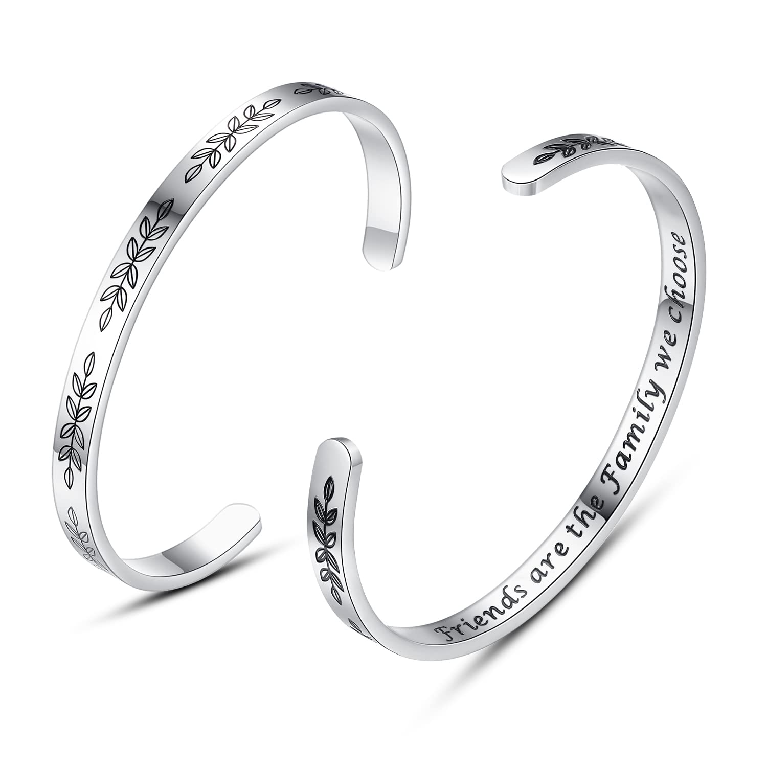 Personalized Cuff Bracelets for Women & Teens - Best Friend, Sister, Mom, Daughter, Granddaughter, Cousin - Birthday, Mother's Day, Christmas, Easter Gift Idea - Elegant Jewelry for Everyday Wear & Special Occasions