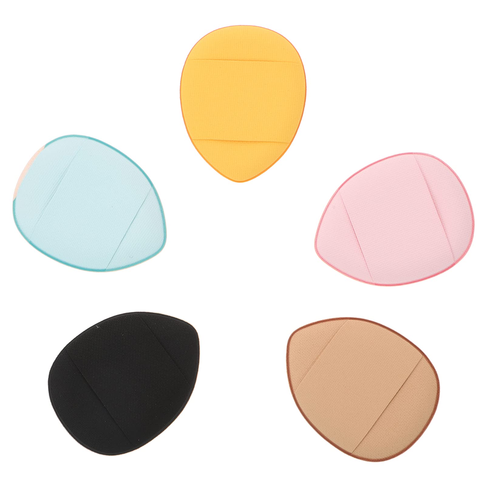 FRCOLOR 2 Sets 5pcs Makeup Sponges - Egg & Wedge Shape Blending Sponge for Foundation, Concealer & Powder | Hydrophilic Polyurethane Beauty Sponge Puffs | Perfect for Daily Makeup, Travel & Professional Use