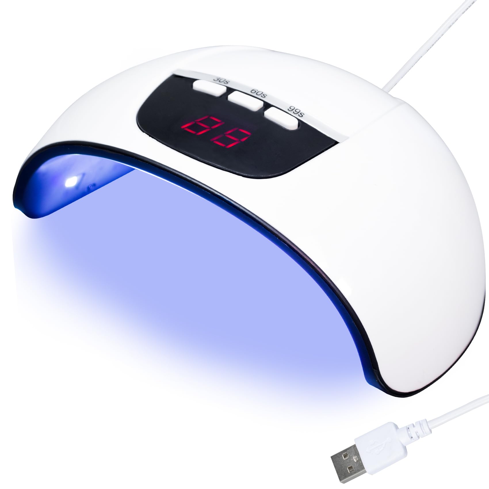 FUNSHOWCASE 54W LED UV Resin Curing Light for Jewelry Making & Gel Nail Polish - 3 Timer Settings, Auto Sensor, USB Powered - Perfect for DIY Crafts, Nail Art, and Resin Casting Projects