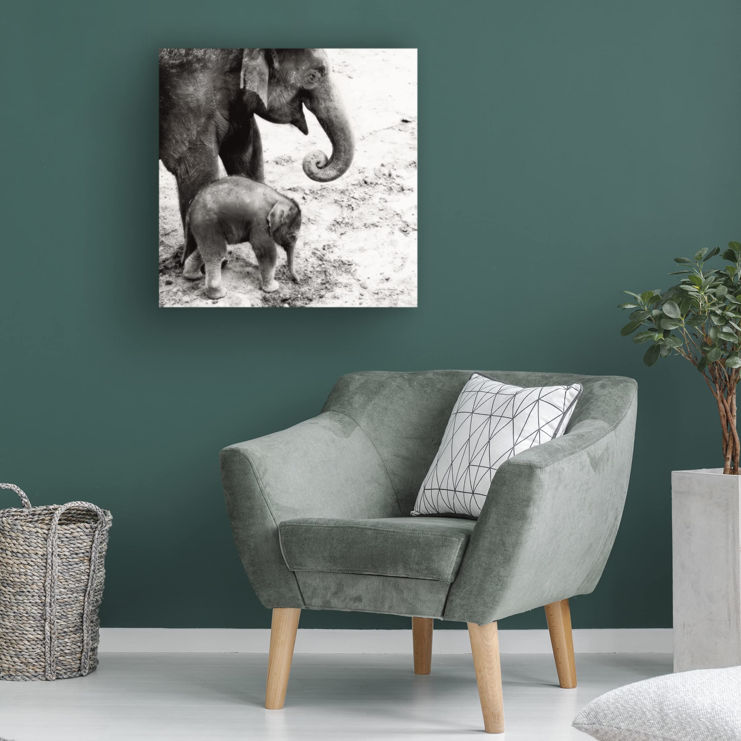 Courtney Prahl 'Block Print IV' Canvas Wall Art – Modern Abstract Painting for Living Room, Bedroom & Office Decor