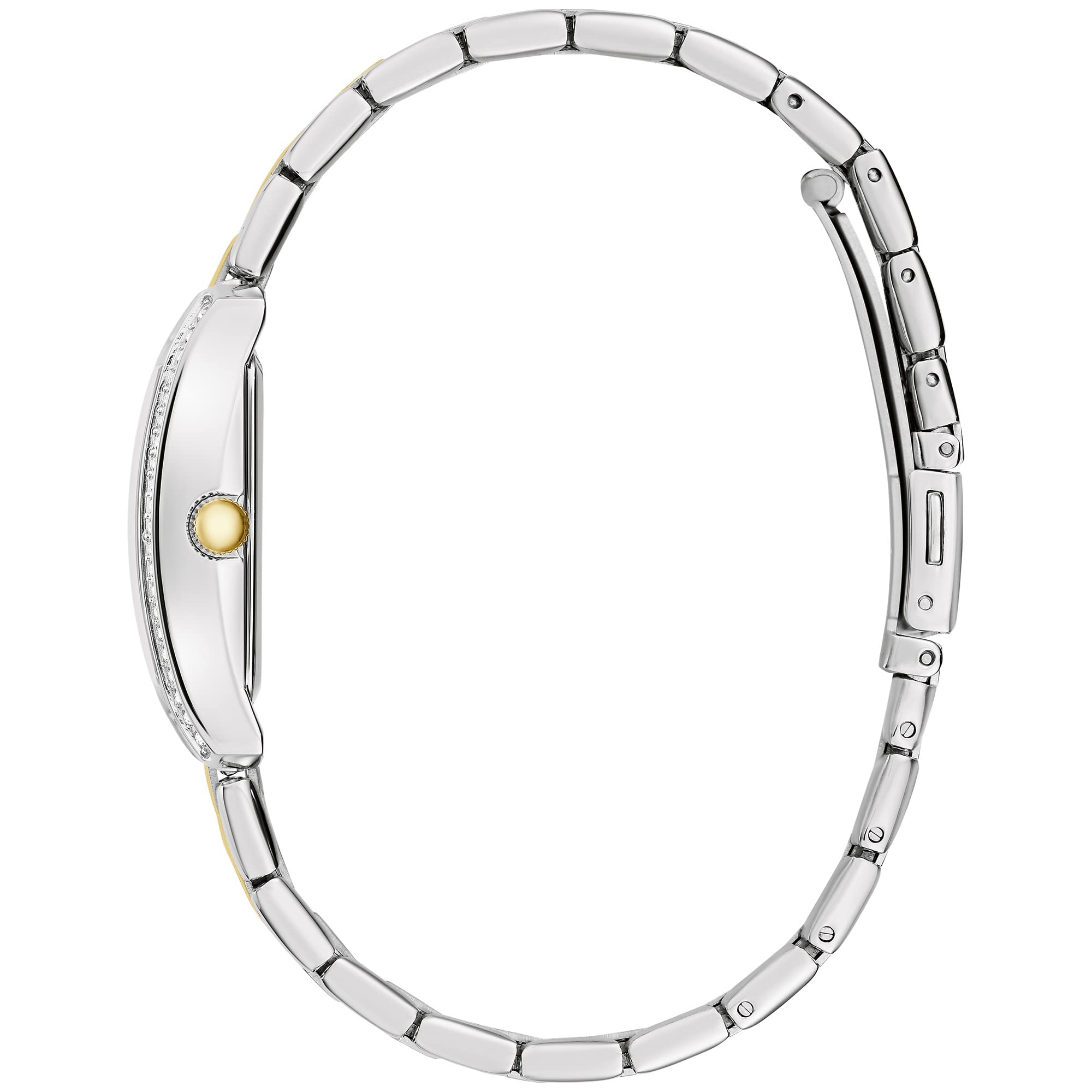 Caravelle by Bulova Women's Classic Crystal Quartz Watch with Roman Numerals - Rectangle Stainless Steel Case, Curved Mineral Glass - Perfect for Office, Business Meetings & Formal Events