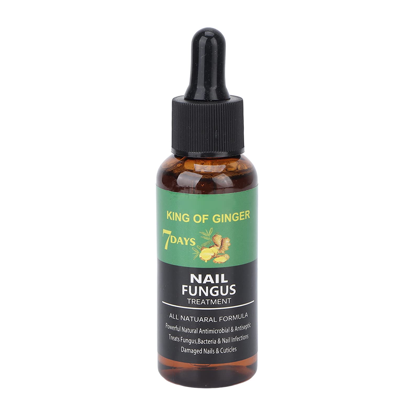 Herb Ginger Nail Repair Liquid - Strengthening Treatment for Brittle & Cracked Toenails & Fingernails | Natural Nail Care Solution with Ginger Extract | Perfect for Fungal Nail Treatment & Daily Nail Maintenance