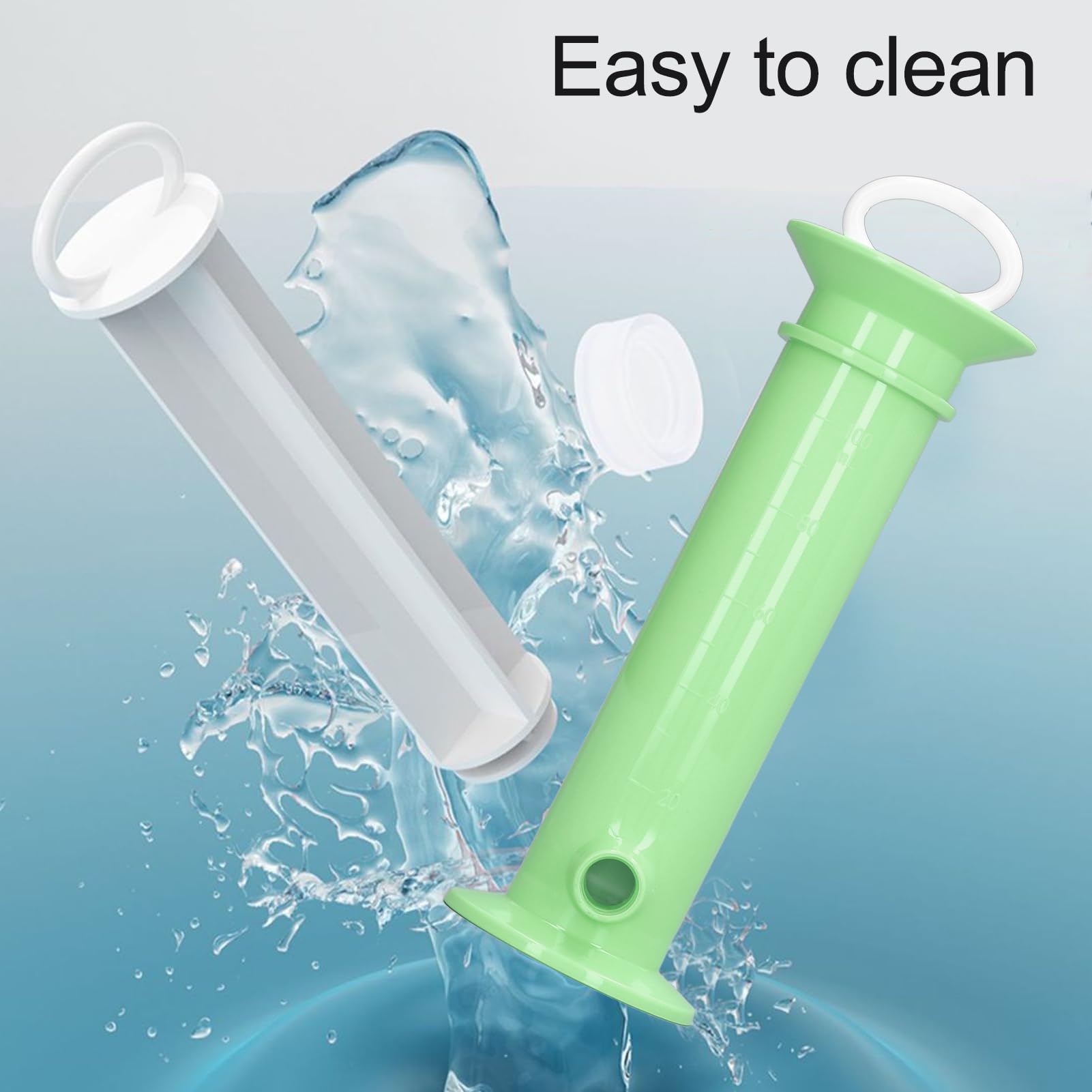 Baby Food Filling Machine - Plastic Nozzle for Homemade Puree | Green Baby Food Storage Bags | Perfect for DIY Organic Baby Food at Home & Daycare Use