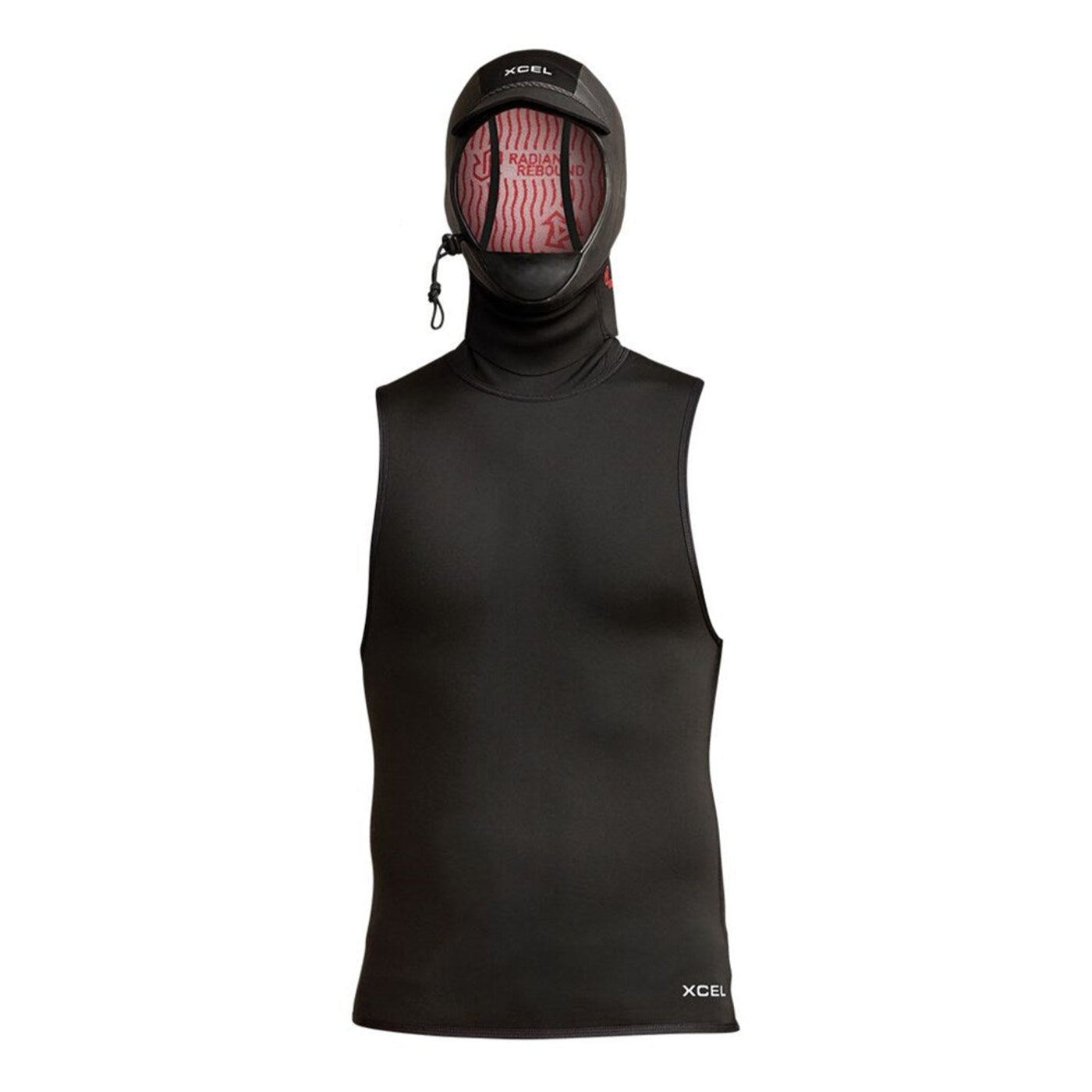 1mm Thermolite Vest XCEL Hooded Insulated Vest with 2mm Hood - Lightweight Thermal Underlayer for Cold Weather, Outdoor Sports & Winter Activities