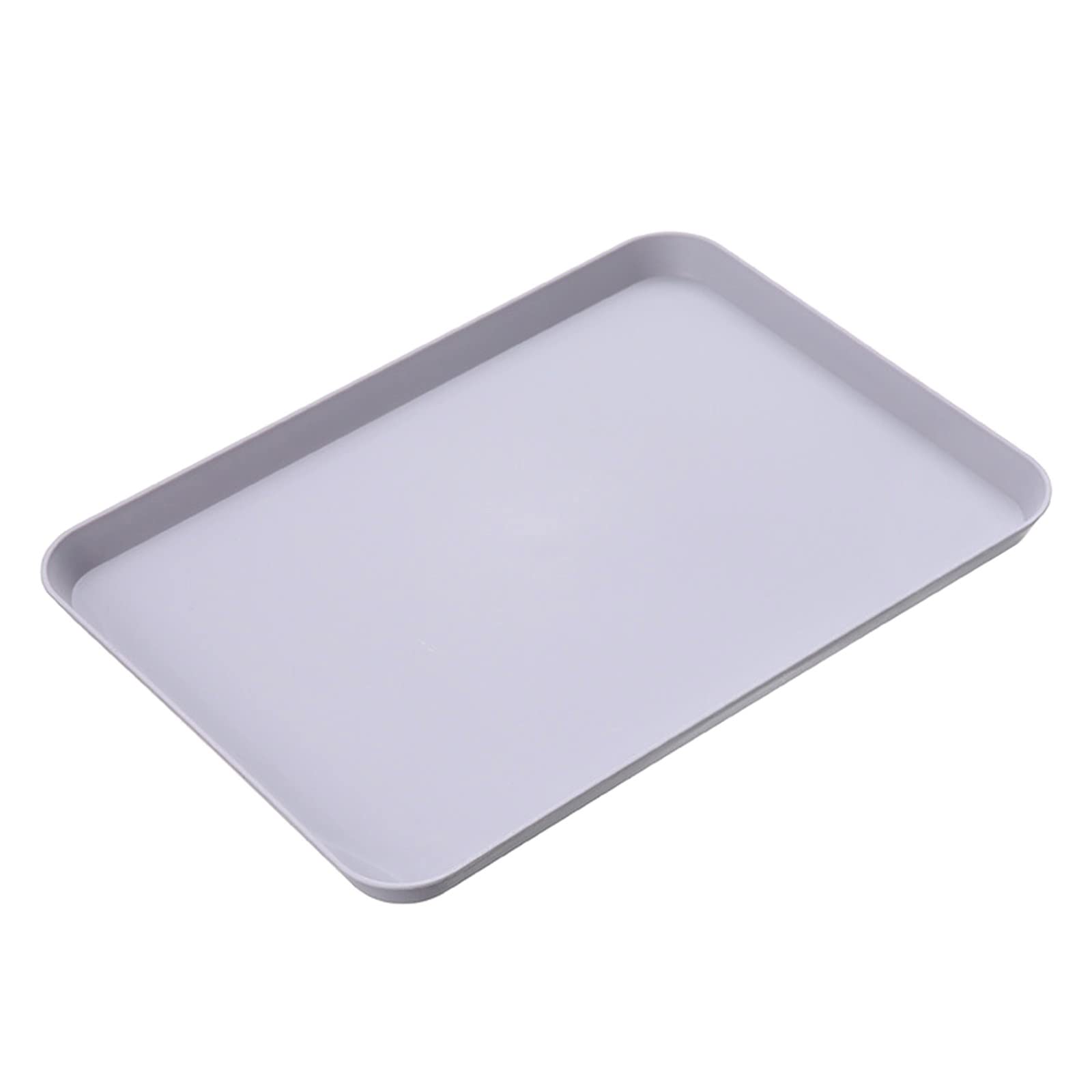 5-Pack Rectangular Plastic Fast Food Serving Trays - Oven-Safe Indoor/Outdoor Restaurant & Party Serving Dishes - Durable Food Tray for Catering, BBQ, Picnics & Home Use